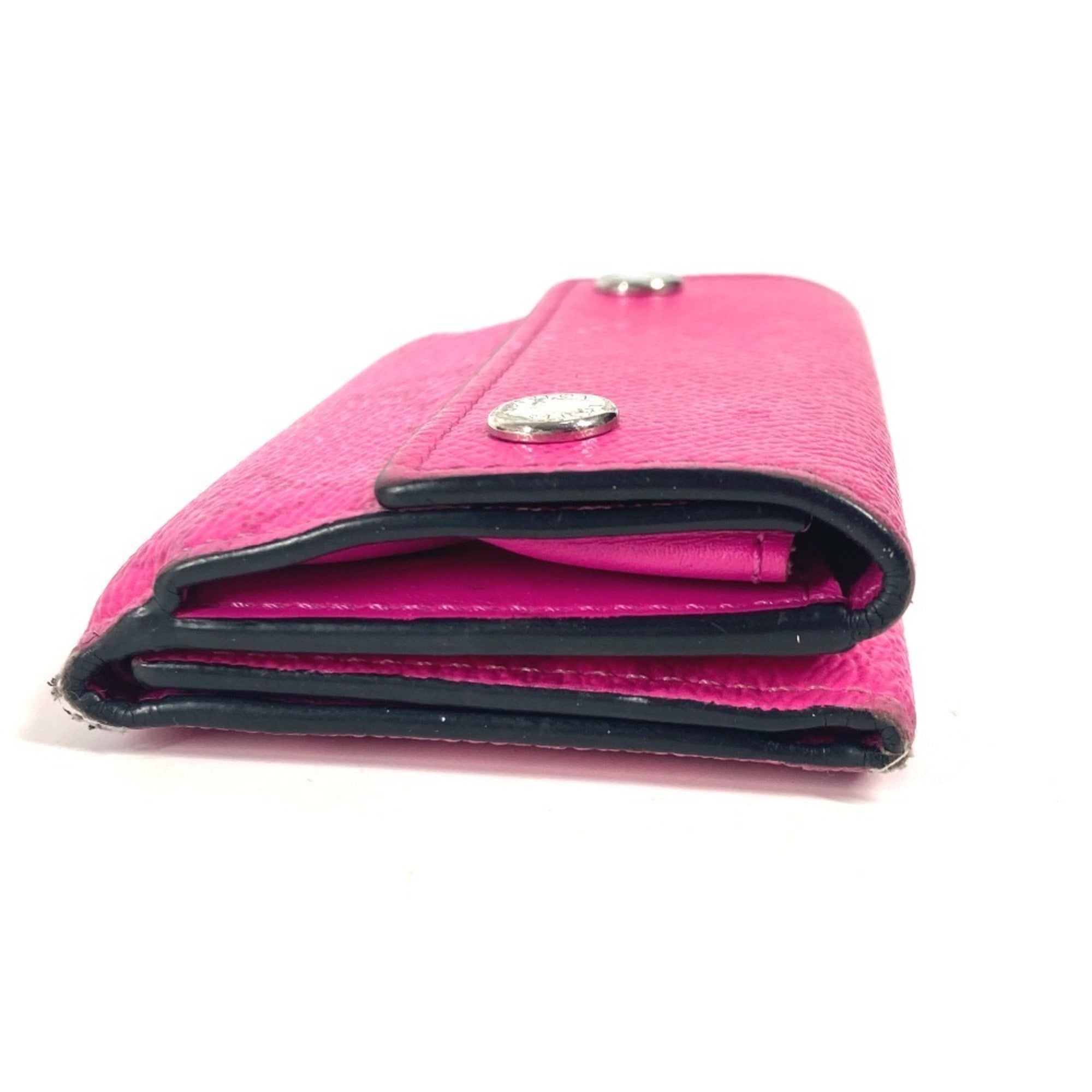 Louis Vuitton Pink Taiga Leather Wallet (Tri-Fold) (Pre-Owned)