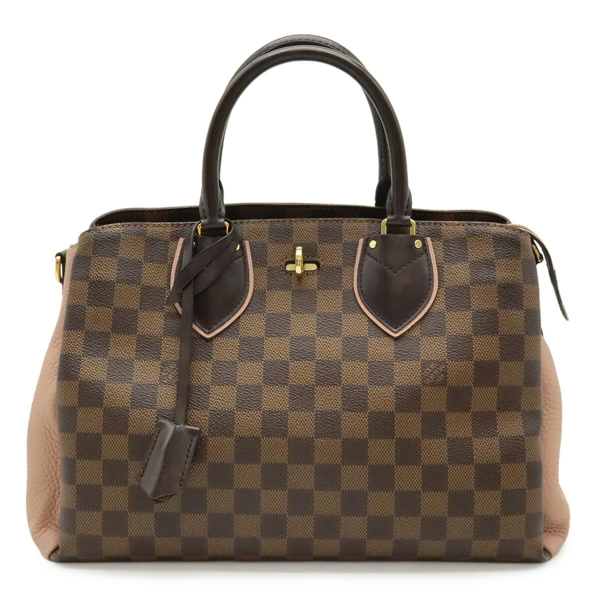 Louis Vuitton Damier Brown Magnolia Damier Canvas Leather Handbag (Pre-Owned)