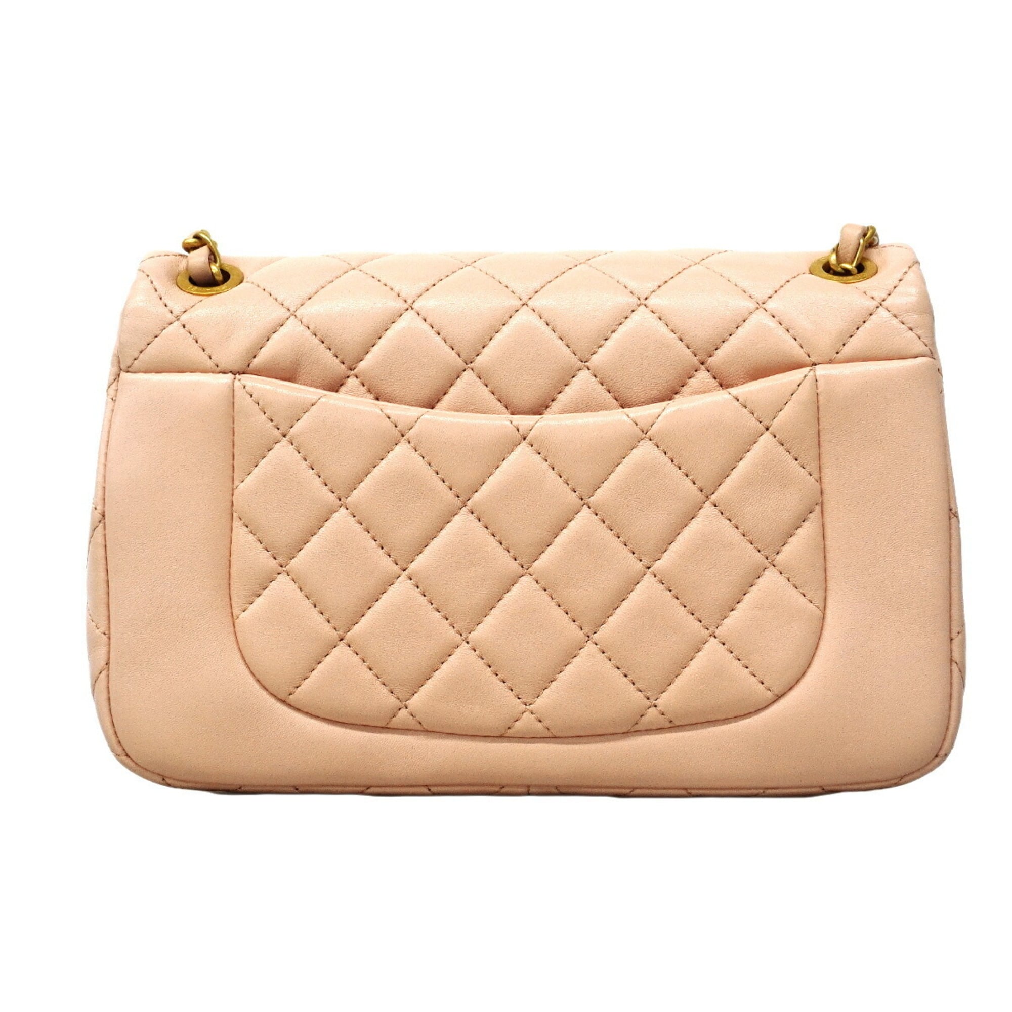Chanel Pink Leather Shoulder Bag (Pre-Owned)