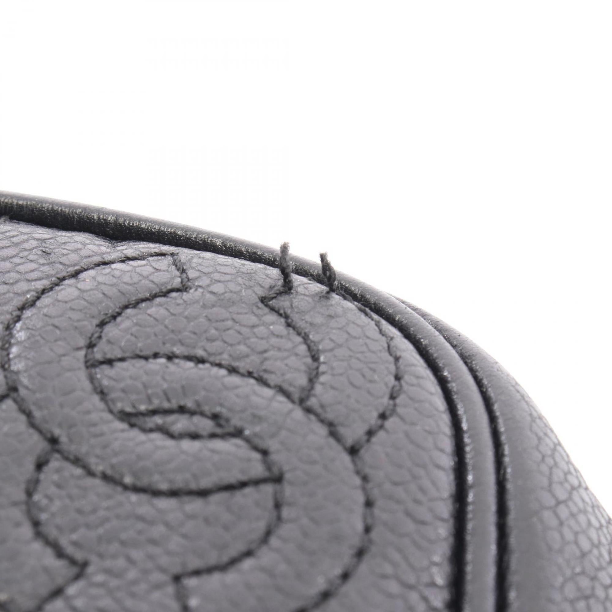 Chanel Black Leather Backpack Handbag (Pre-Owned)