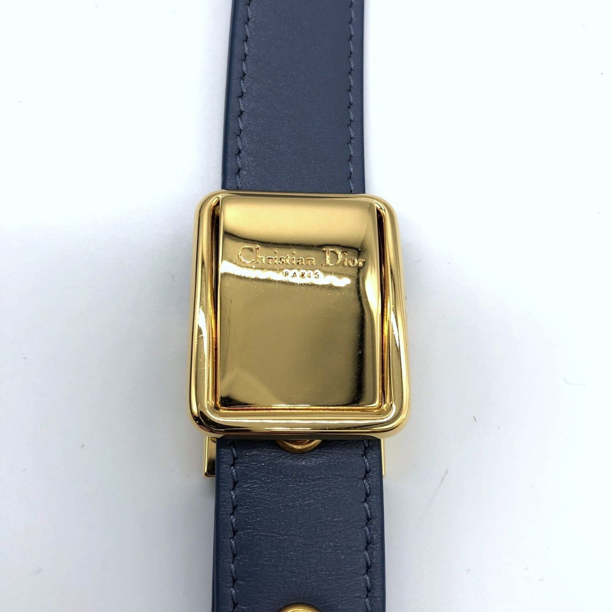 Christian Dior Blue Leather Shoulder Bag (Pre-Owned)