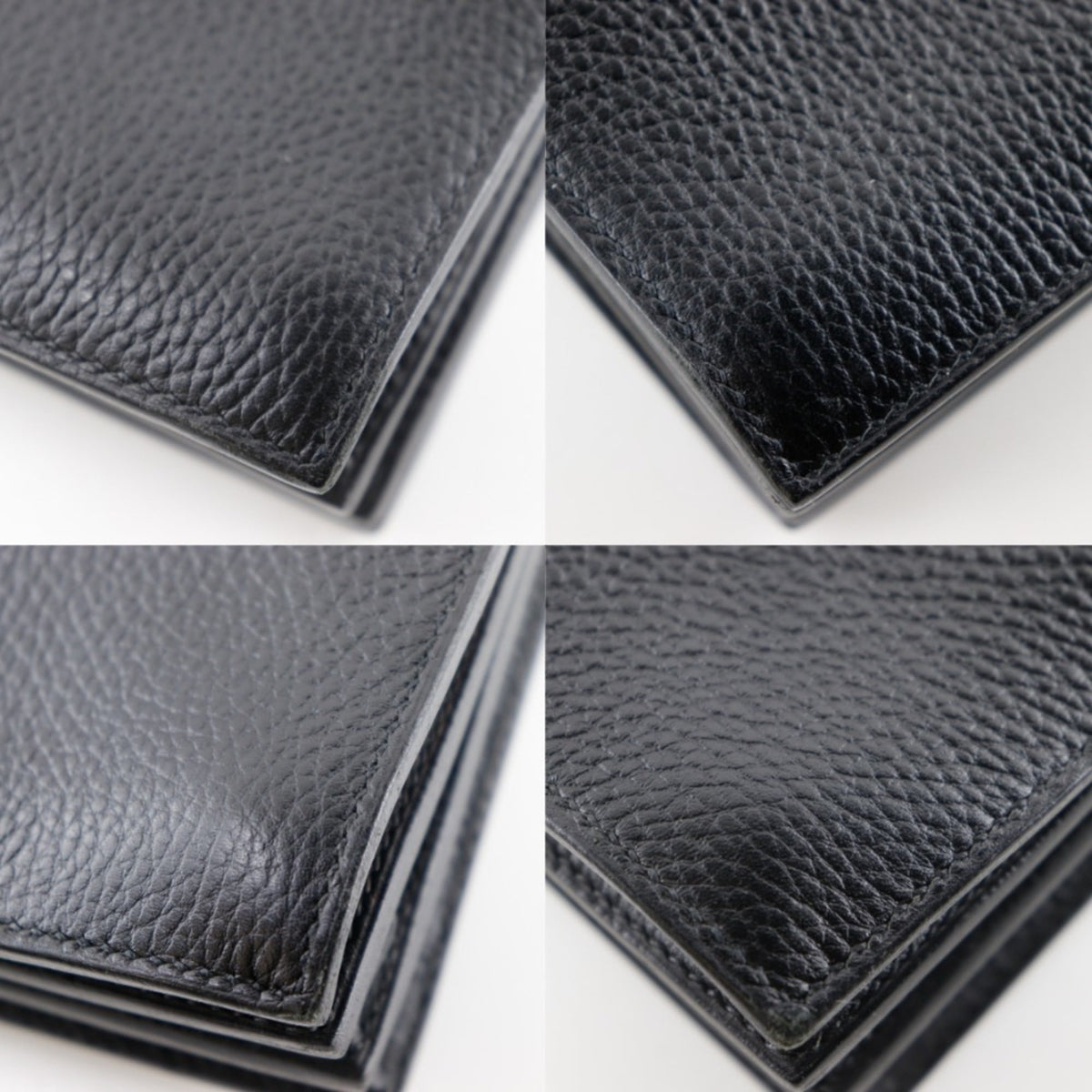 Hermes Sac A Depeche Black Fjord Leather Briefcase (Pre-Owned)