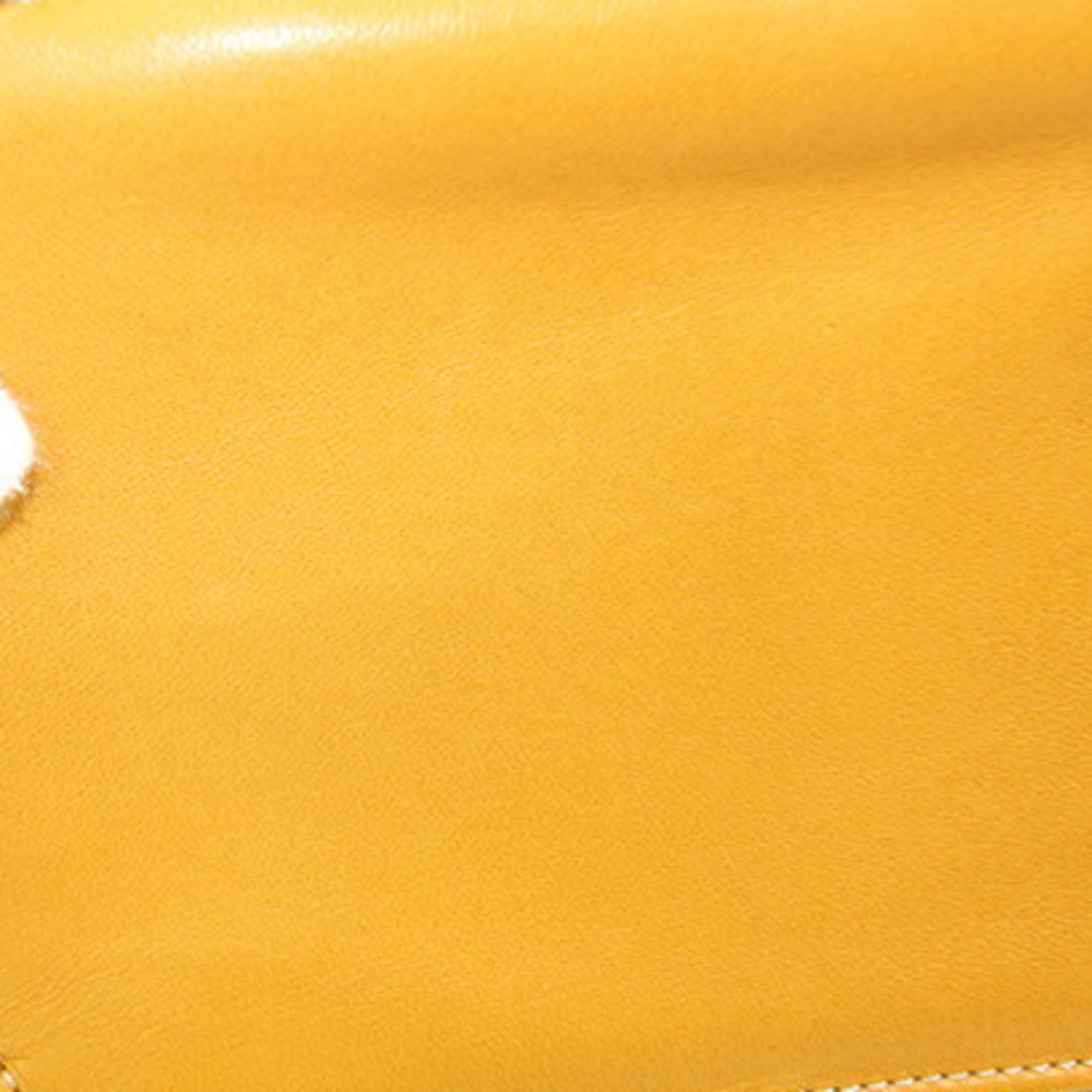 Loewe Yellow Leather Pouch (Pre-Owned)