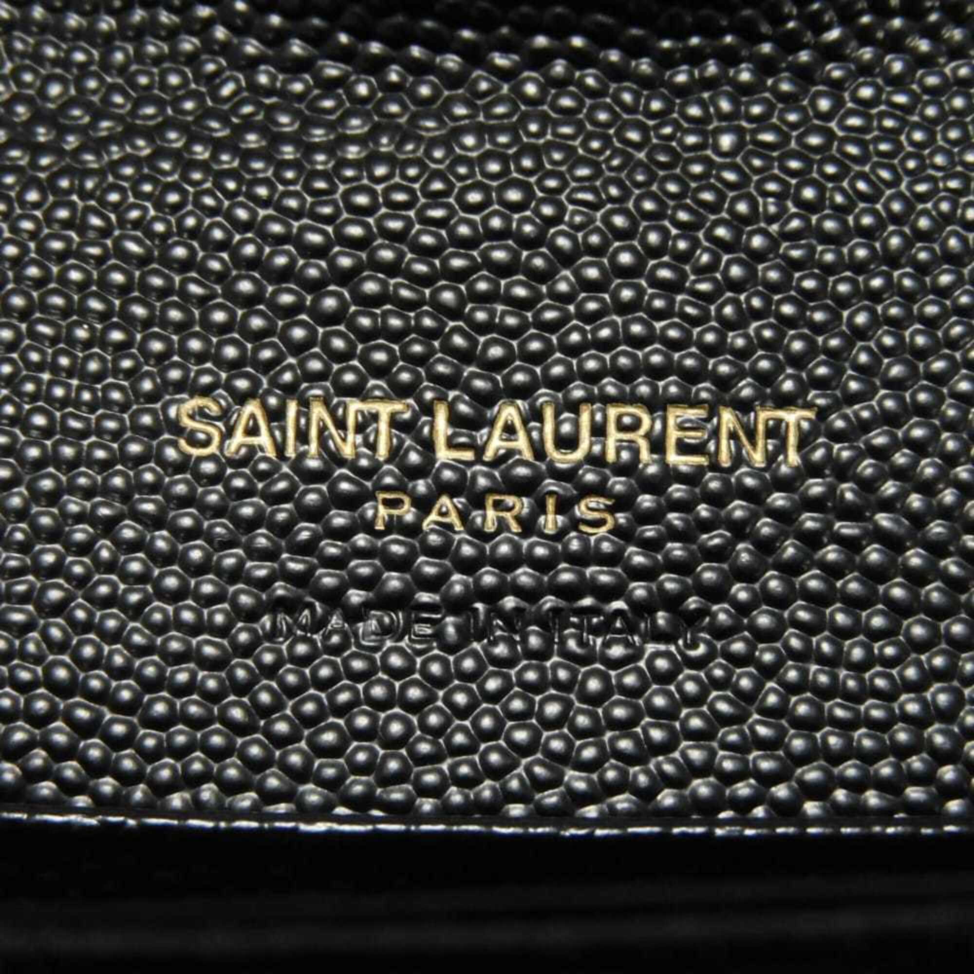 Yves Saint Laurent Black Leather Bill Wallet (Bi-Fold) (Pre-Owned)