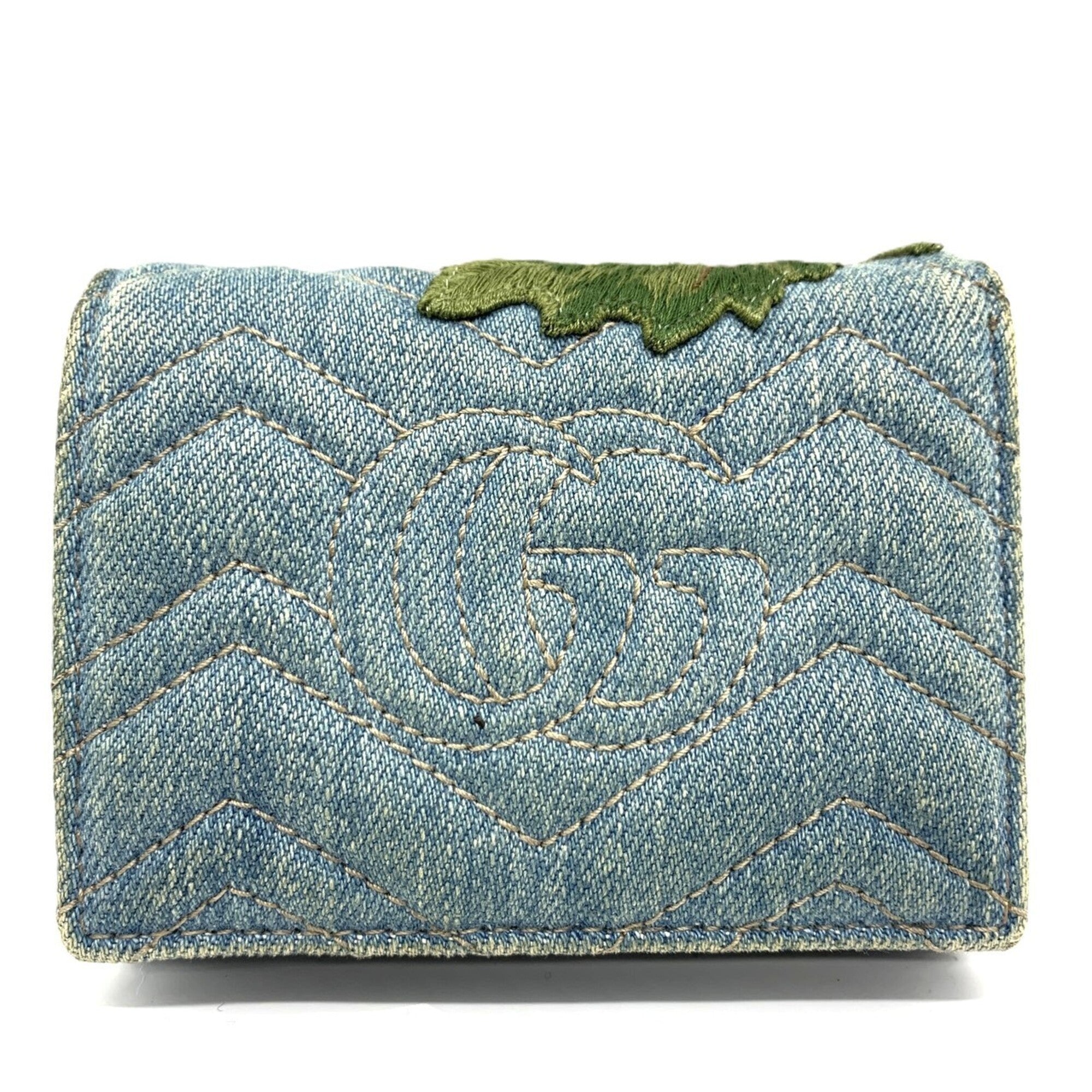 Gucci Denim Leather Wallet (Bi-Fold) (Pre-Owned)