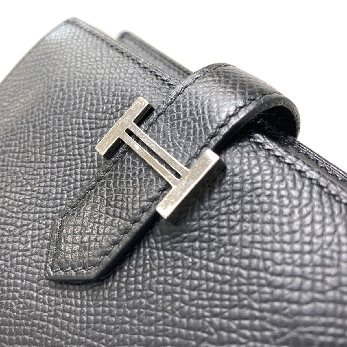 Hermes Black Epsom Leather Wallet (Bi-Fold) (Pre-Owned)