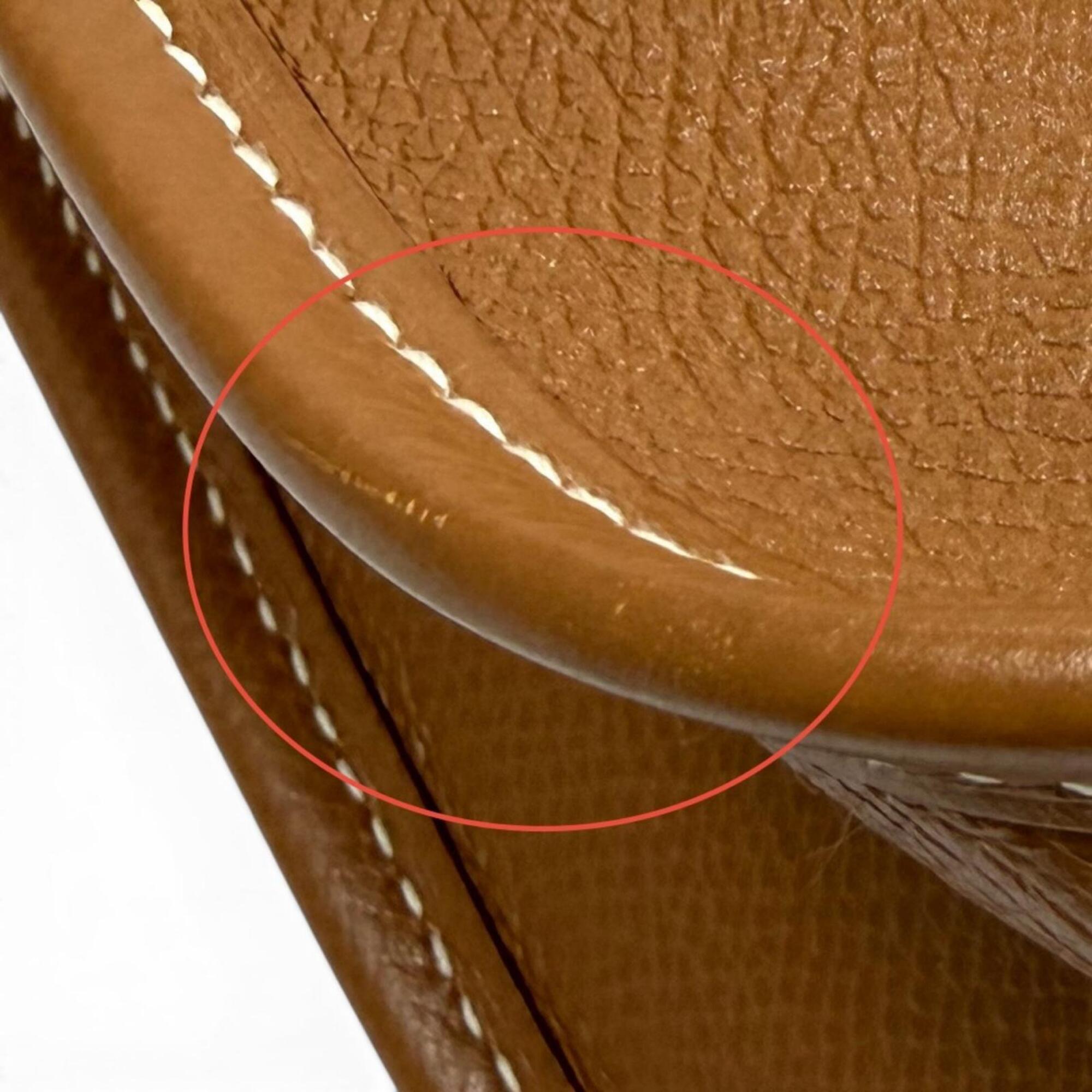 Hermes Gold Courchevel Leather Shoulder Bag (Pre-Owned)