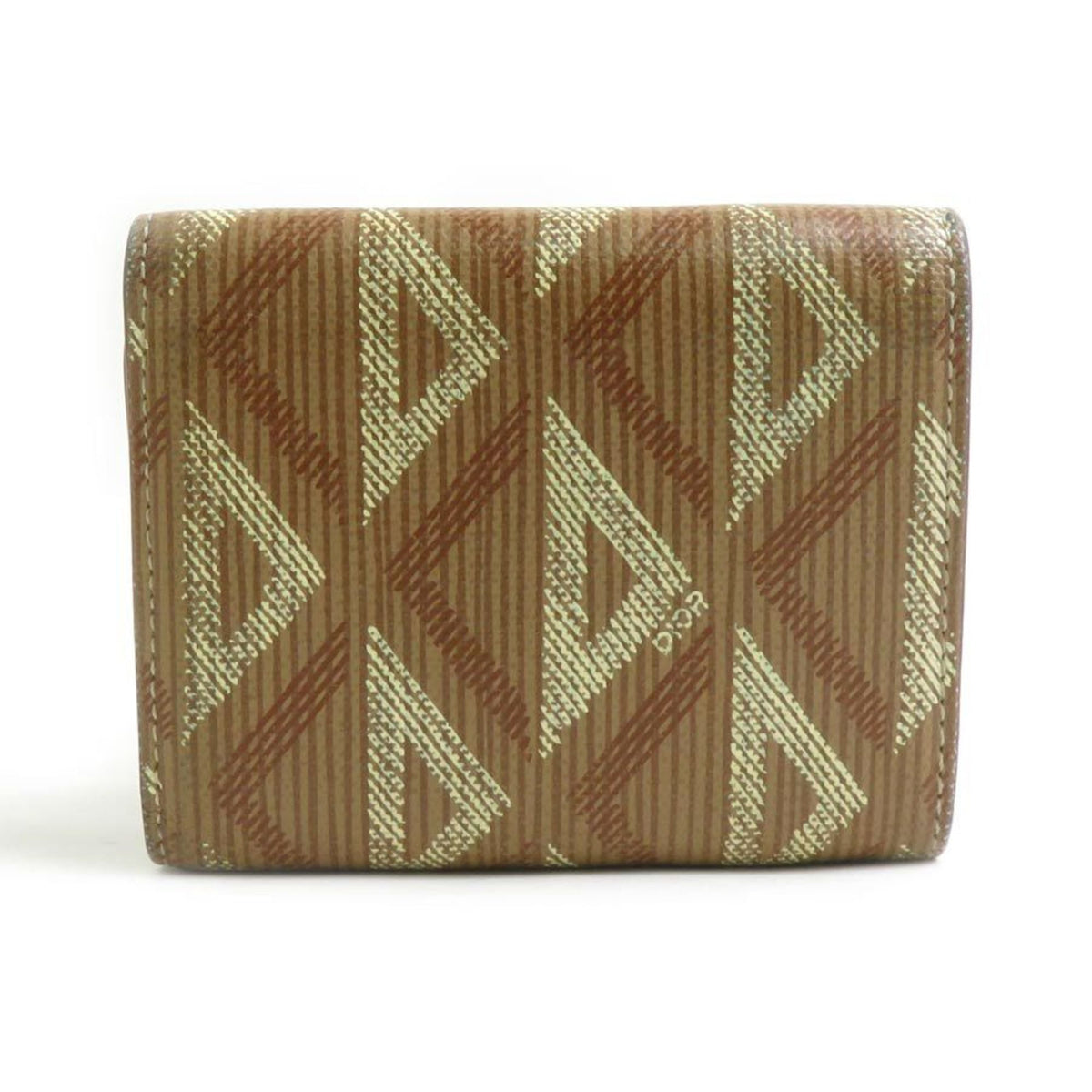 Christian Dior Brown Leather Wallet (Tri-Fold) (Pre-Owned)