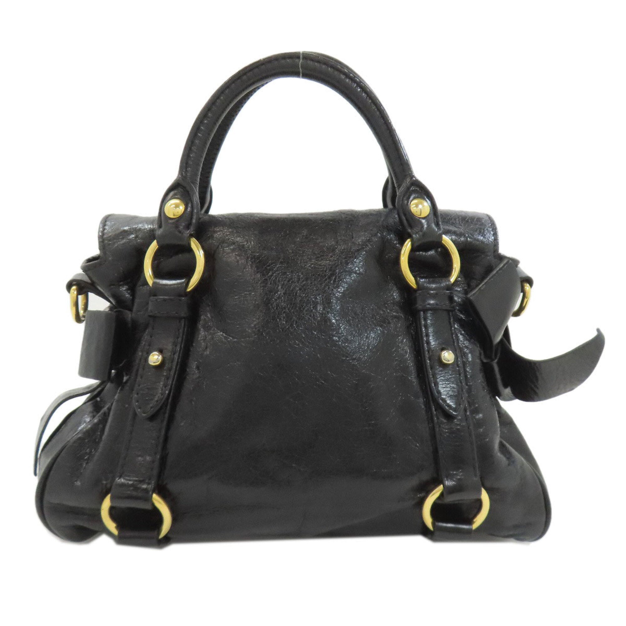 Miu Miu Black Leather Handbag (Pre-Owned)