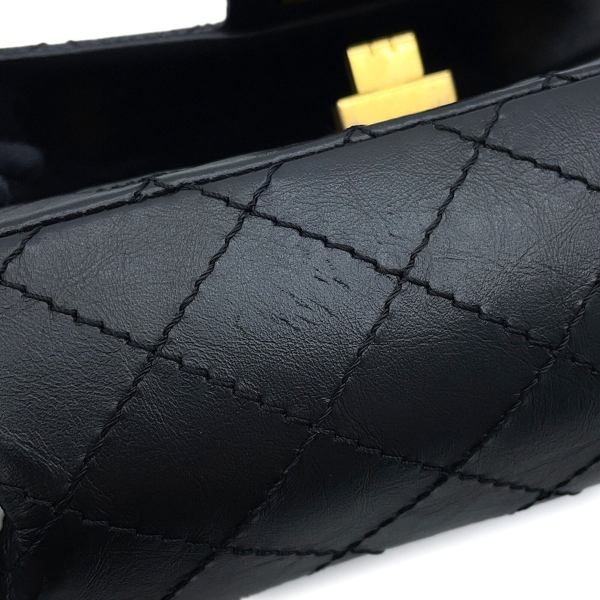 Chanel Matelasse Black Leather Handbag Shoulder Bag (Pre-Owned)