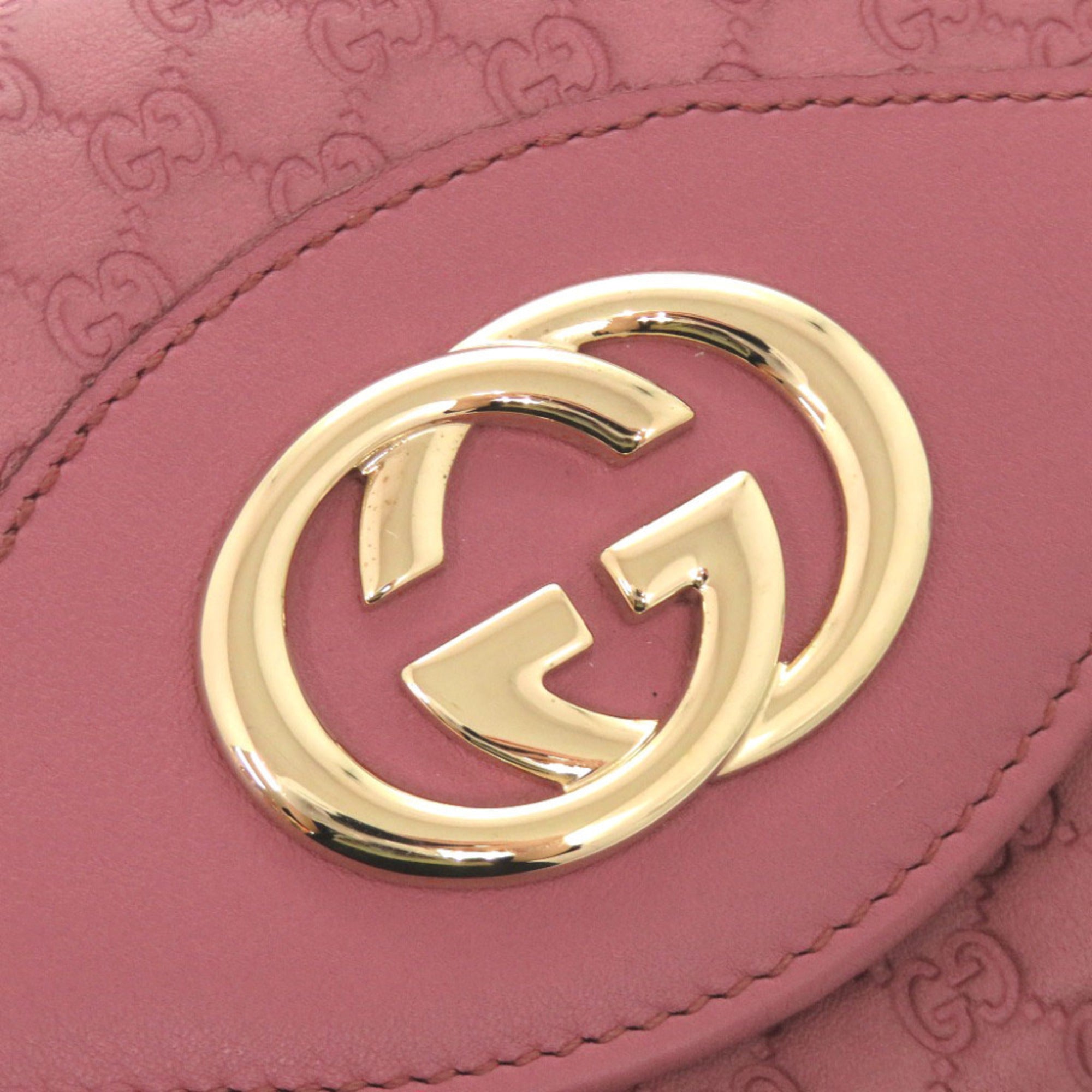 Gucci Purple Leather Long Wallet (Bi-Fold) (Pre-Owned)