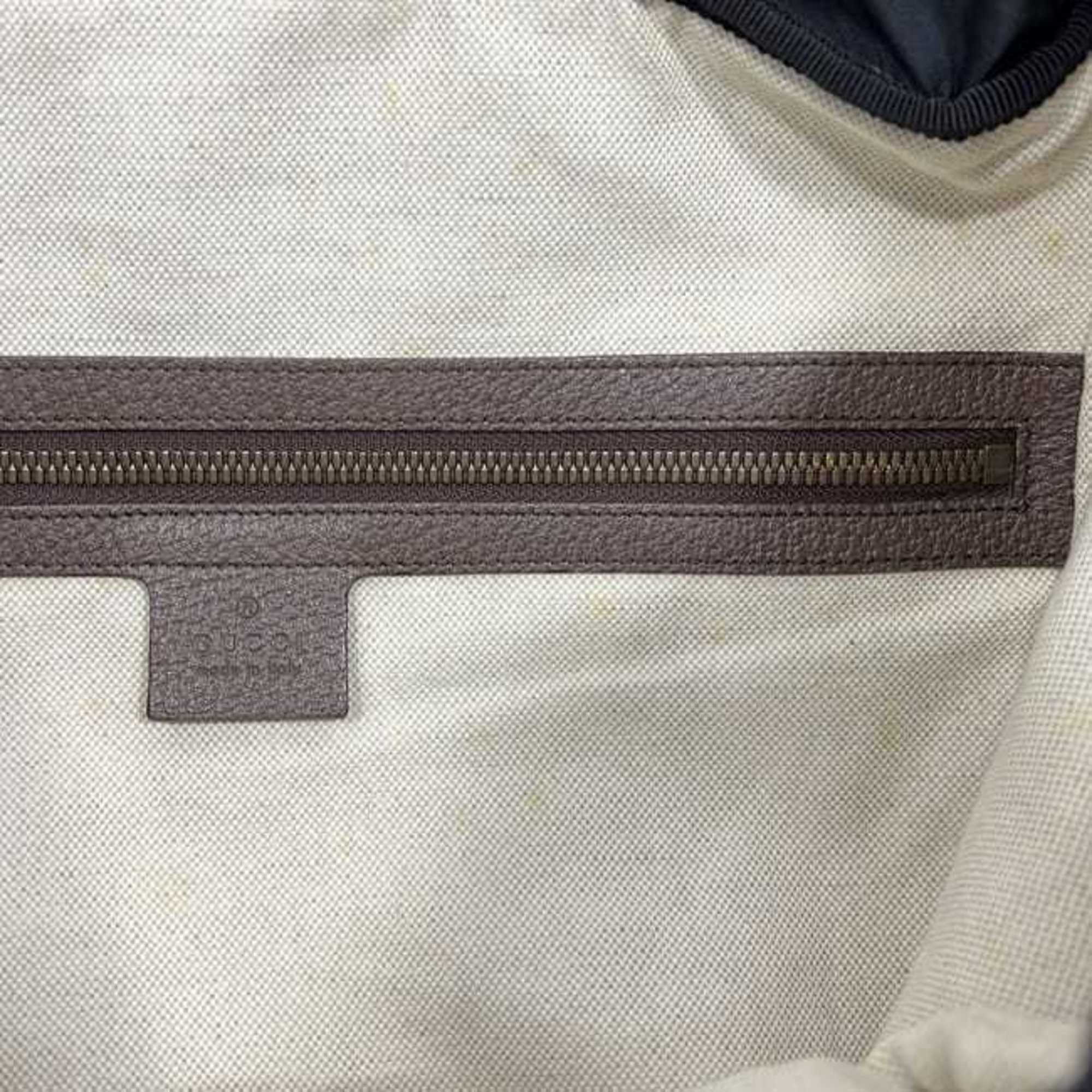 Gucci Sherry Line Beige Brown Gg Supreme Backpack (Pre-Owned)
