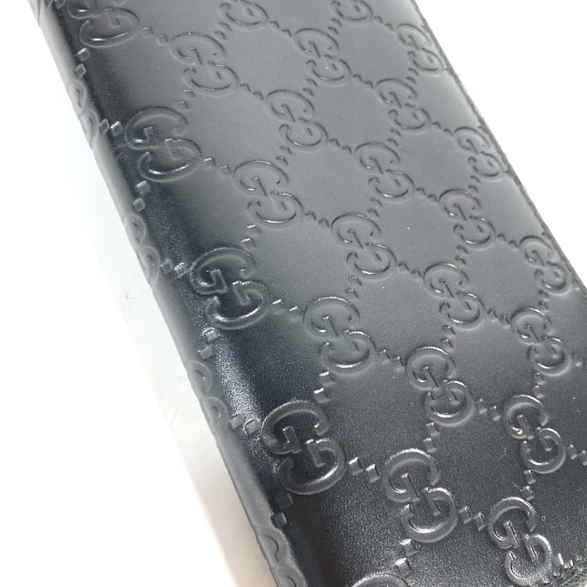 Gucci Black Leather Long Wallet (Bi-Fold) (Pre-Owned)