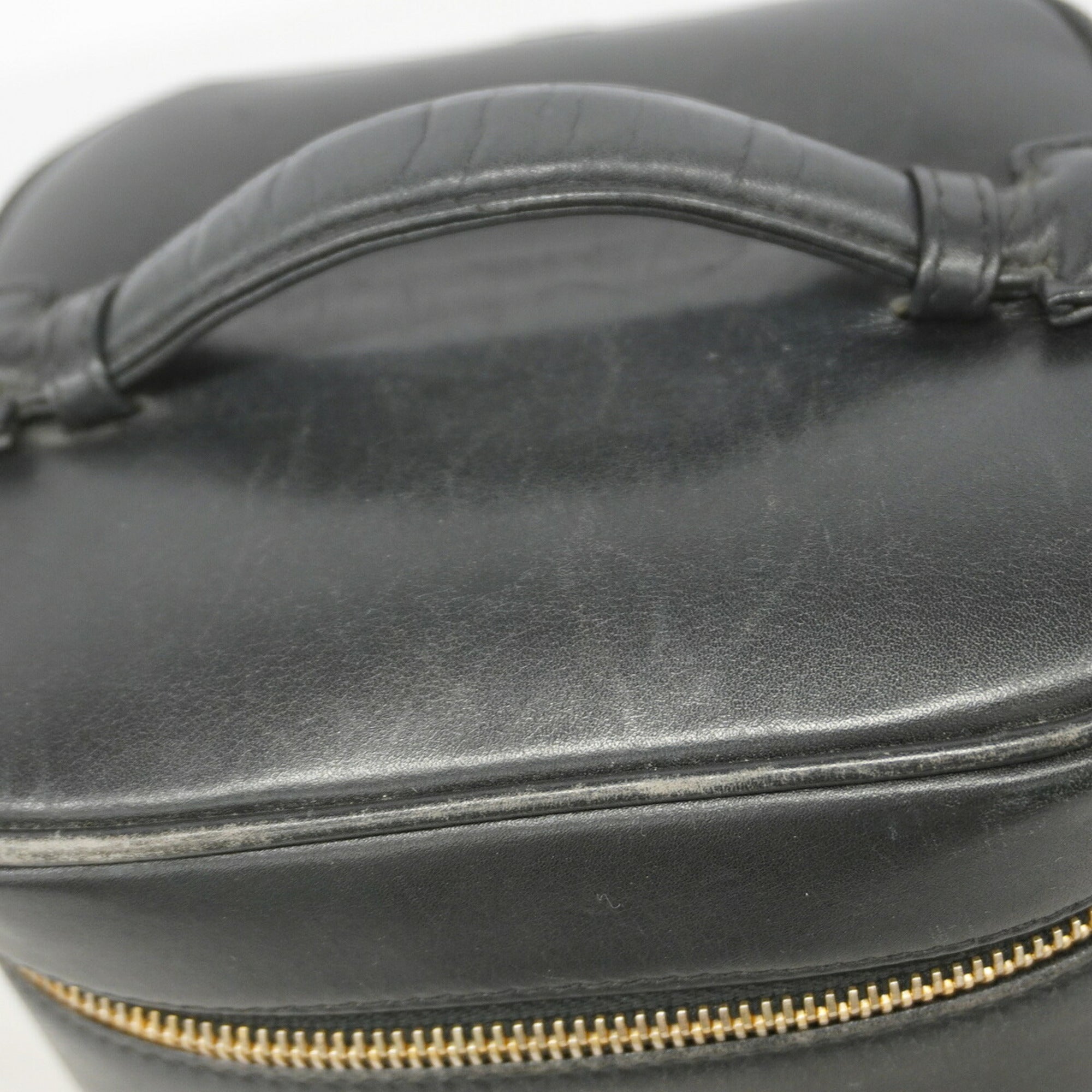 Chanel Black Leather Vanity Bag (Pre-Owned)
