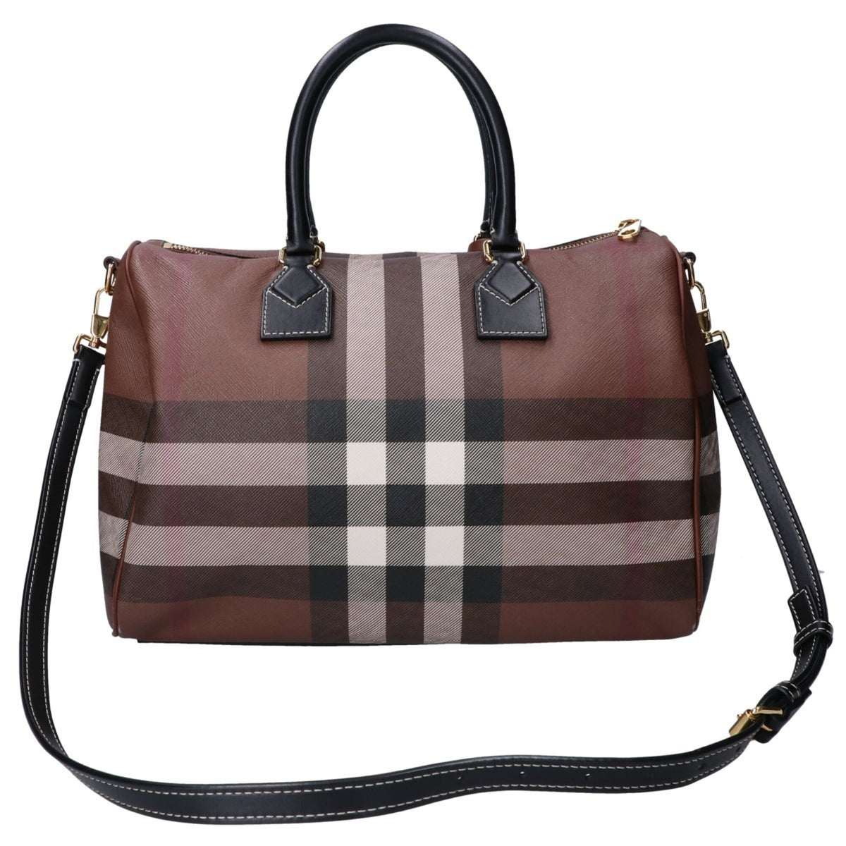 Burberry Brown Pvc Handbag (Pre-Owned)