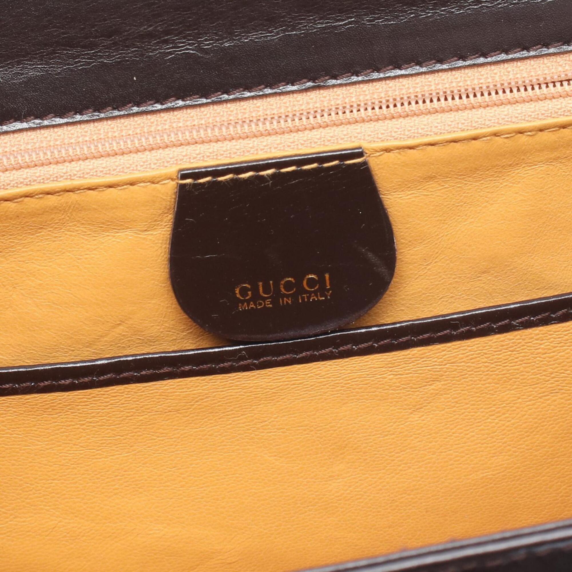 Gucci Black Leather Handbag (Pre-Owned)