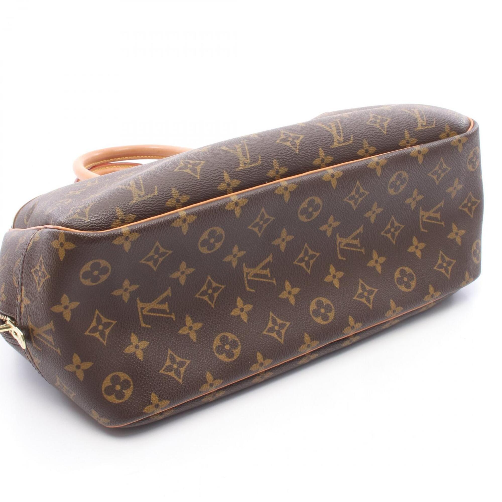 Louis Vuitton Brown Monogram Coated Canvas Leather Handbag (Pre-Owned)