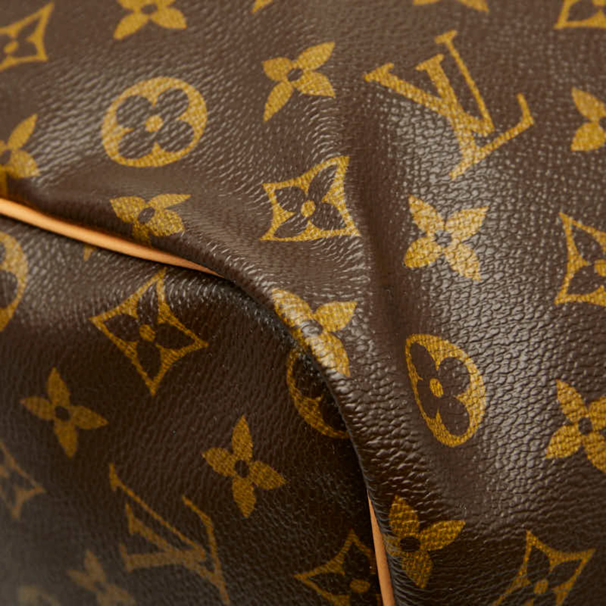 Louis Vuitton Brown Pvc Leather Boston Bag Shoulder Bag (Pre-Owned)