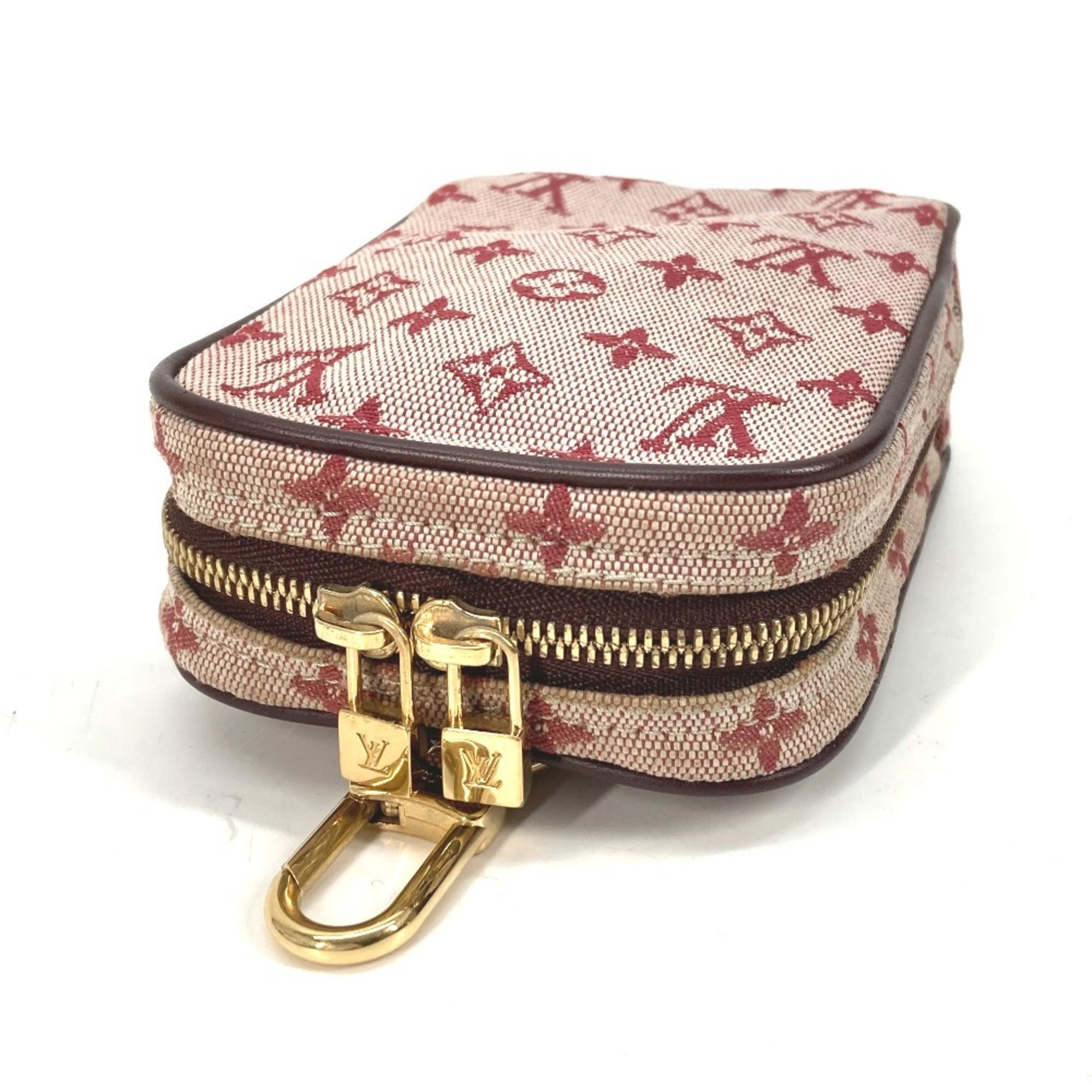 Louis Vuitton Monogram Mini Cherry Red Color Monogram Mini Pouch (Pre-Owned)