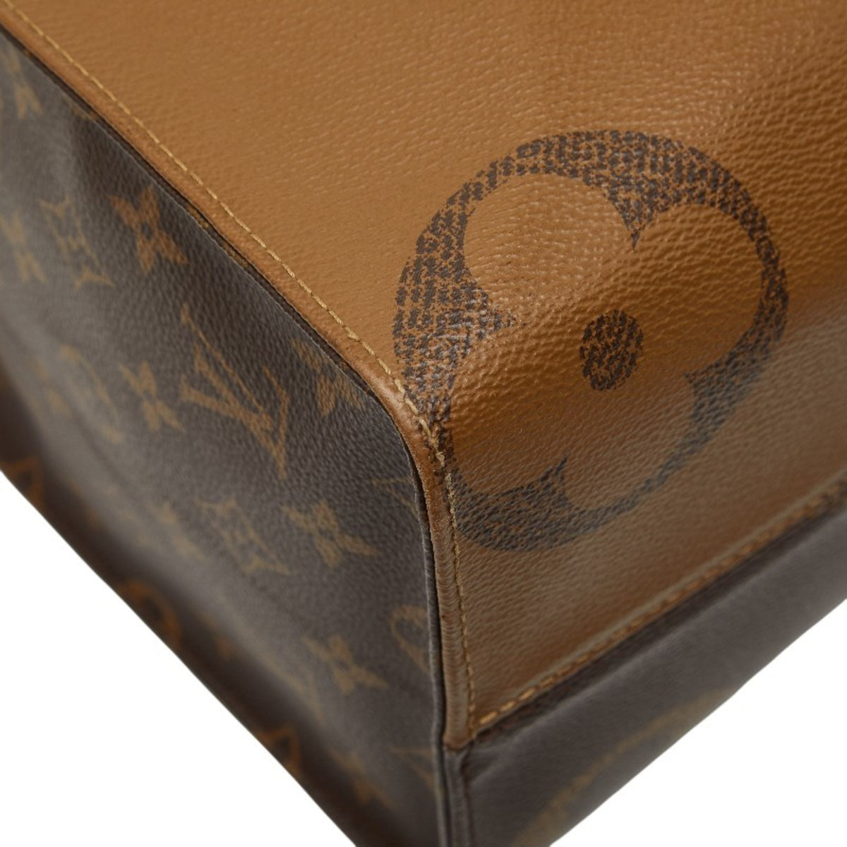 Louis Vuitton Brown Pvc Leather Handbag Shoulder Bag (Pre-Owned)