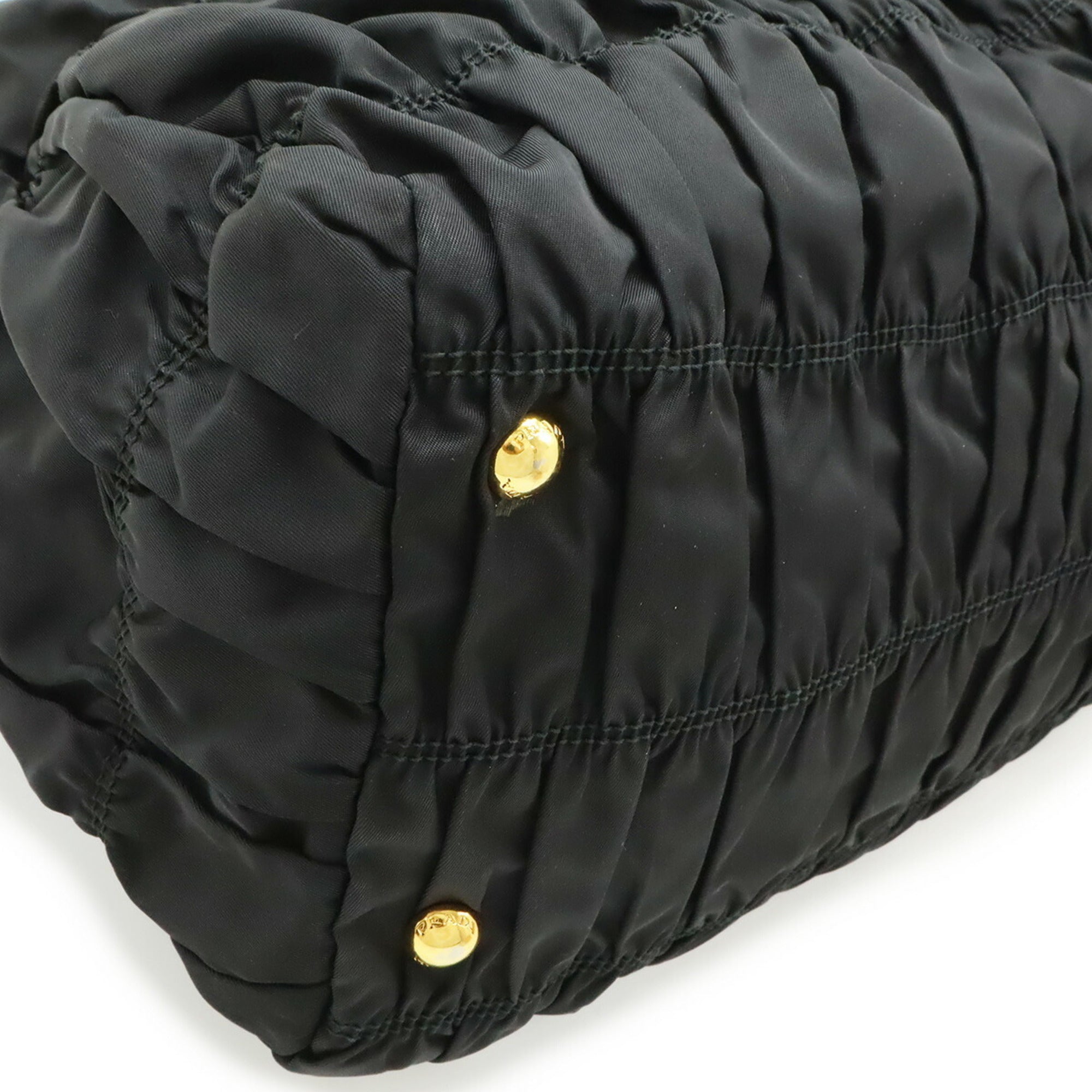 Prada Black Nero Tessuto Handbag Shoulder Bag Tote Bag (Pre-Owned)