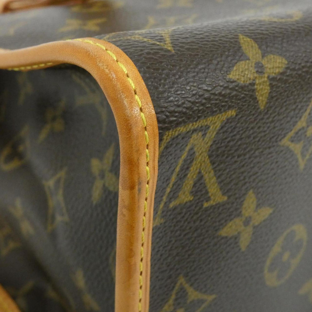 Louis Vuitton Monogram Marron Coated Canvas Shoulder Bag (Pre-Owned)