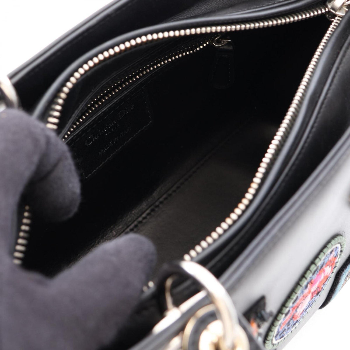 Christian Dior Black Leather Handbag (Pre-Owned)