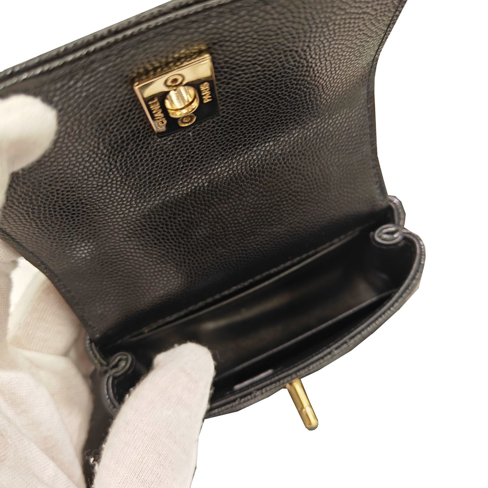 Chanel Black Caviar Leather Backpack (Pre-Owned)