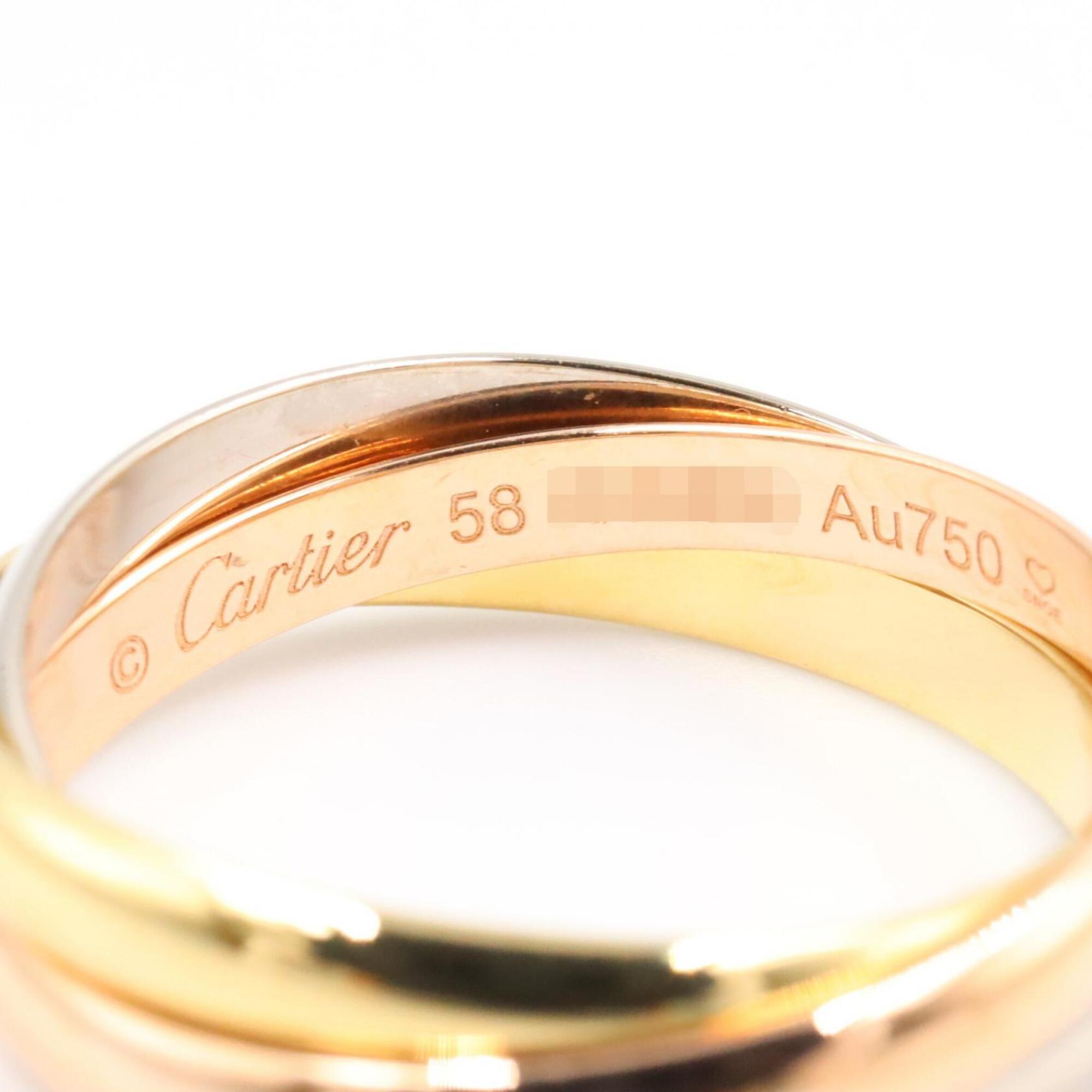 Cartier Gold Silver Yellow Gold (18K) Pink Gold (18K) White Gold (18K) Band Ring (Pre-Owned)