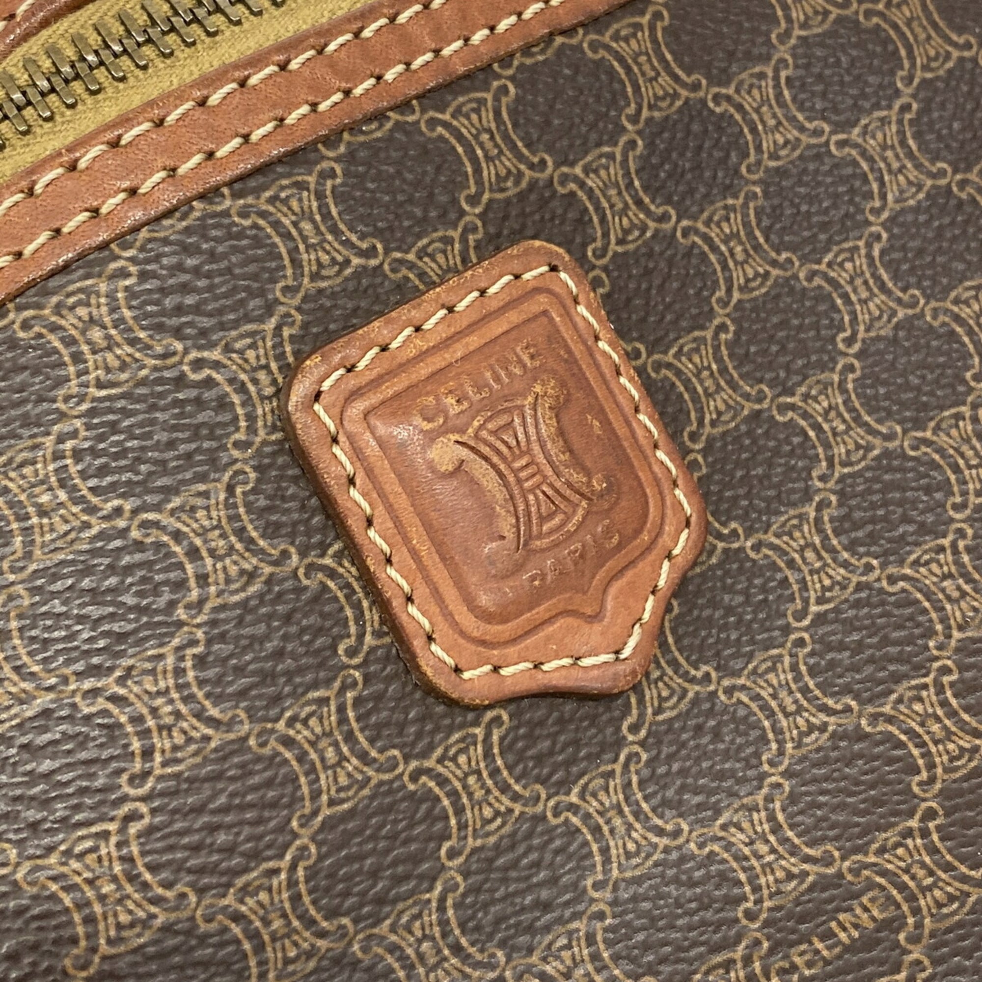 Celine Brown Pvc Vanity Bag (Pre-Owned)