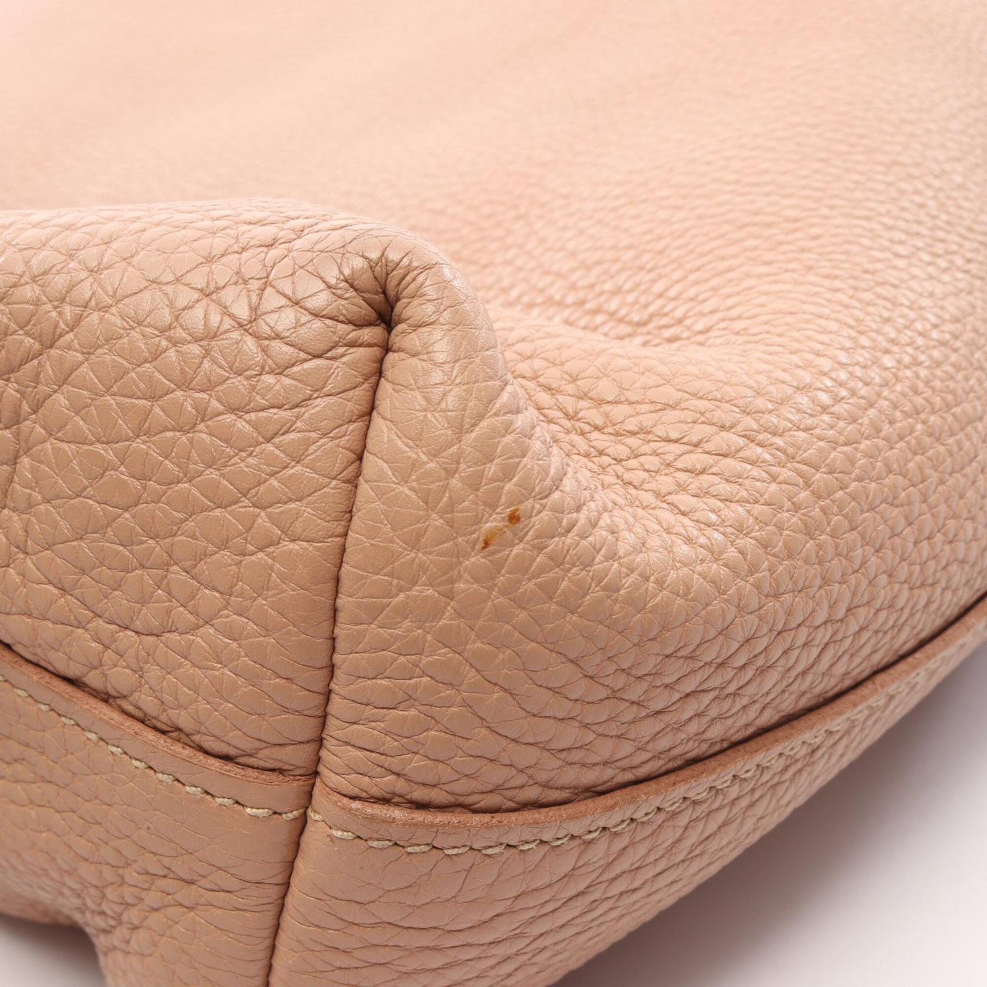 Prada Pink Leather Handbag Tote Bag (Pre-Owned)