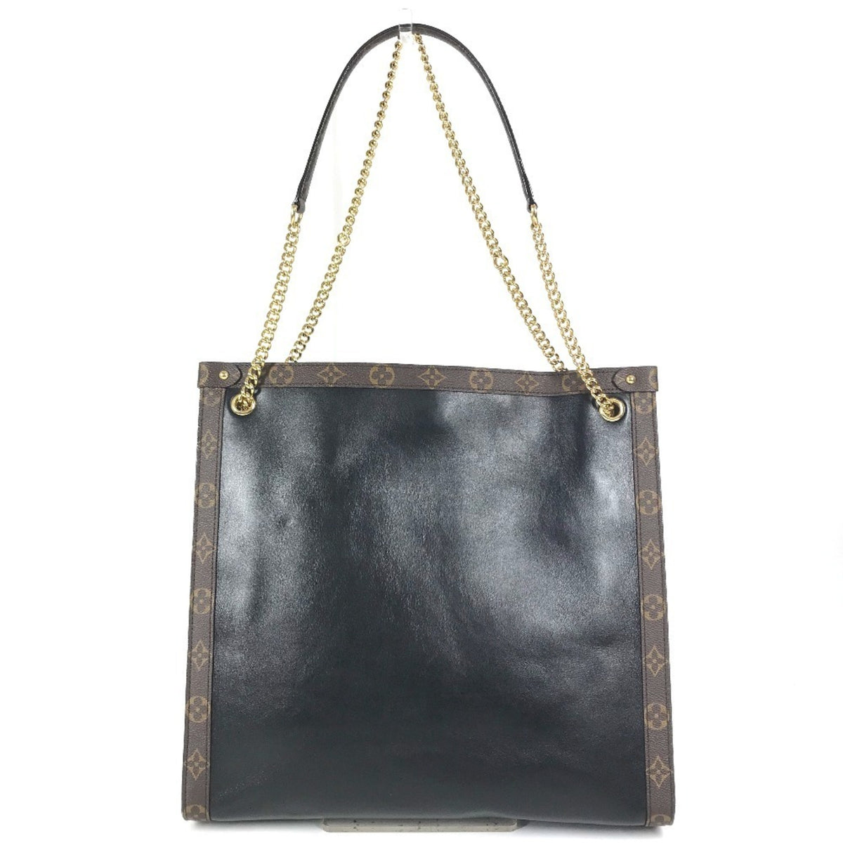 Louis Vuitton Black Brown Noir Leather Shoulder Bag Tote Bag (Pre-Owned)