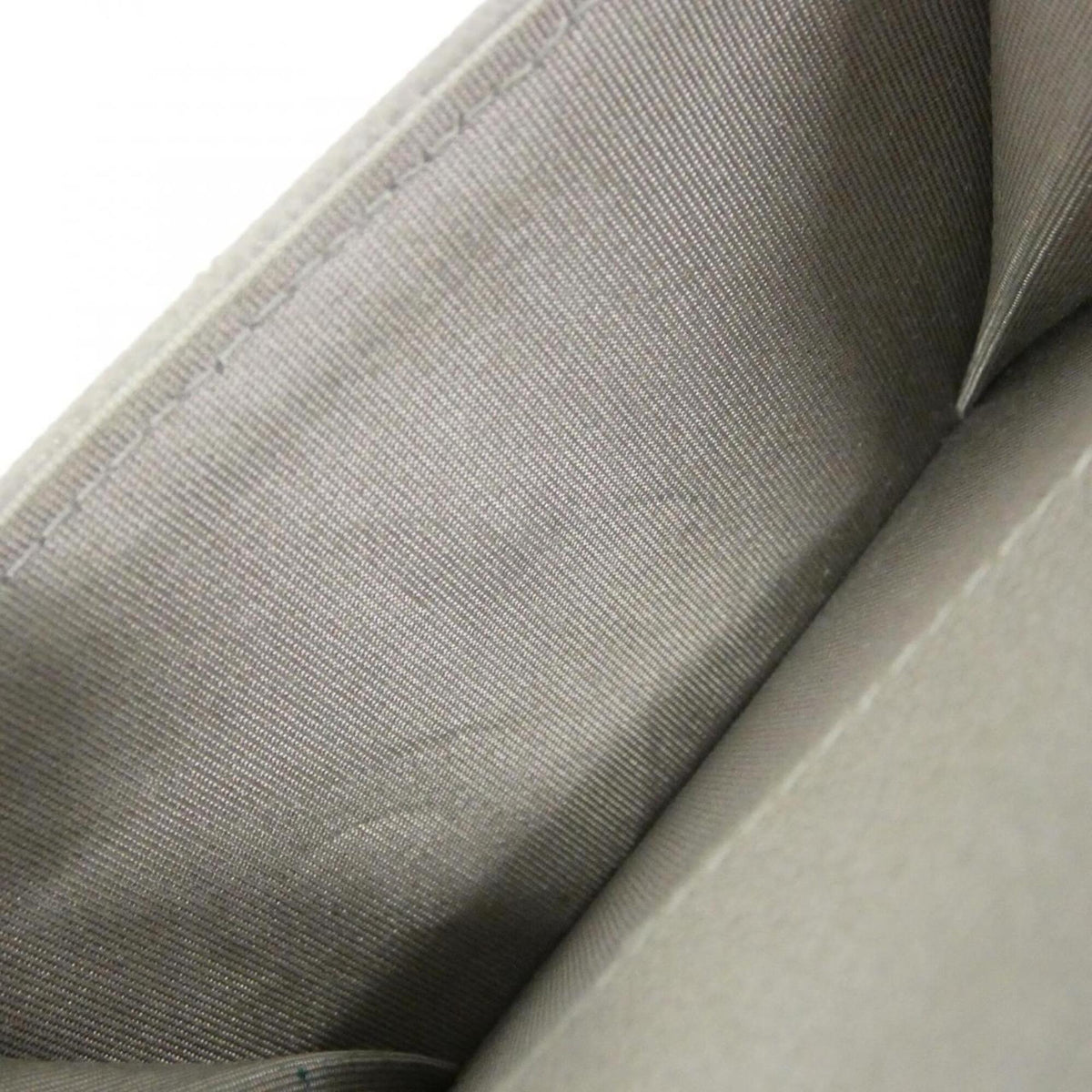Chanel Gray Grained Calfskin Wallet (Tri-Fold) (Pre-Owned)