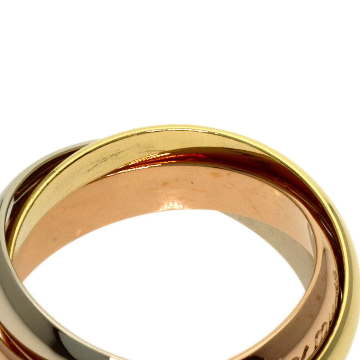 Cartier Trinity Pink White Yellow Band Ring (Pre-Owned)