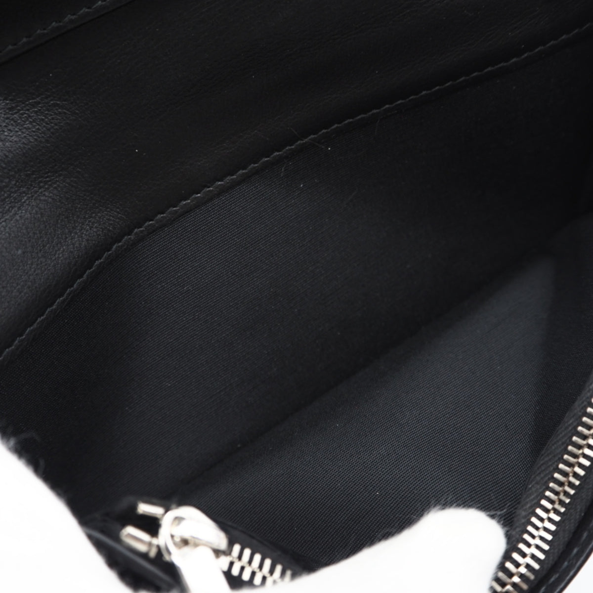 Christian Dior Black Leather Long Wallet (Bi-Fold) (Pre-Owned)