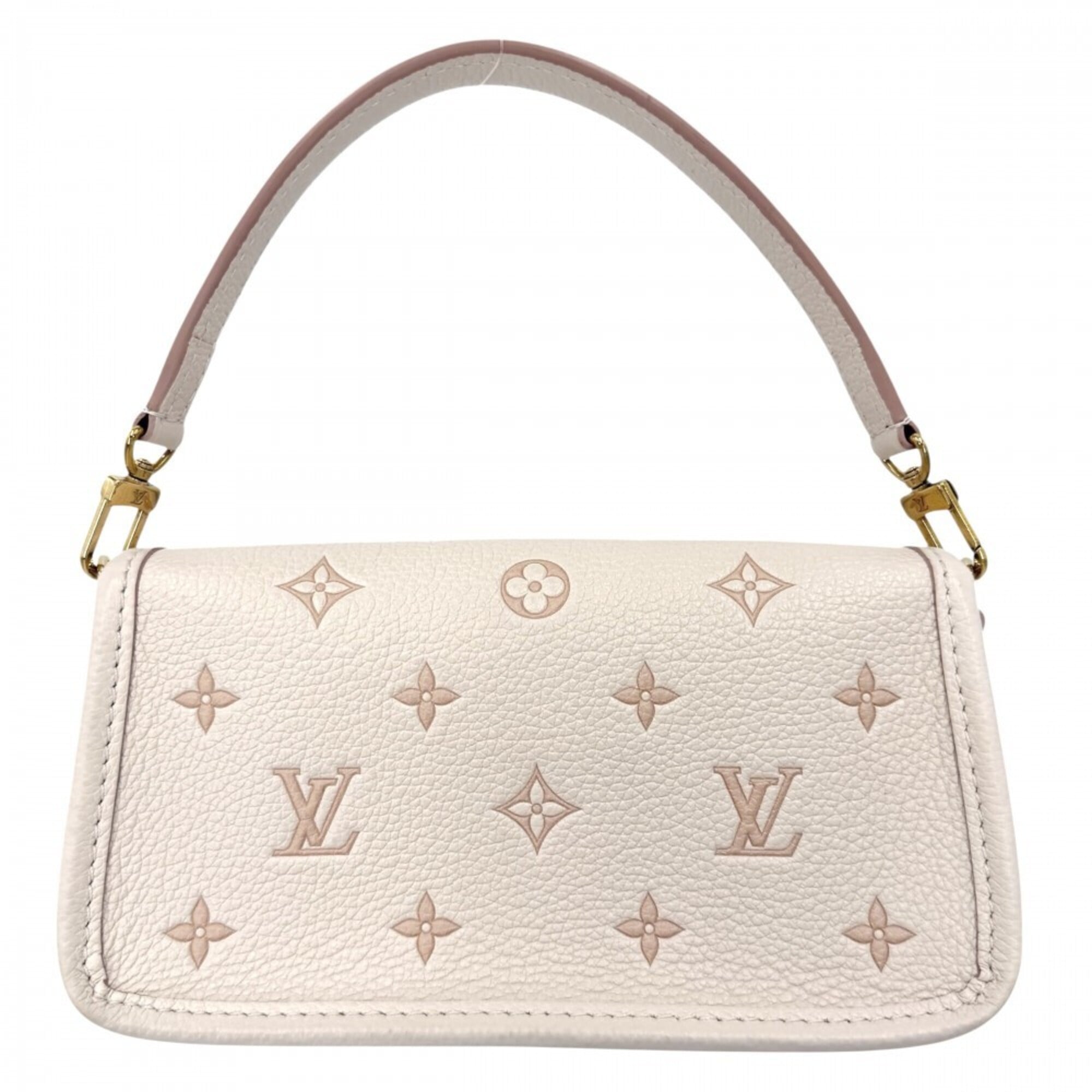Louis Vuitton Beige Pink Monogram Empreinte Handbag Shoulder Bag (Pre-Owned)