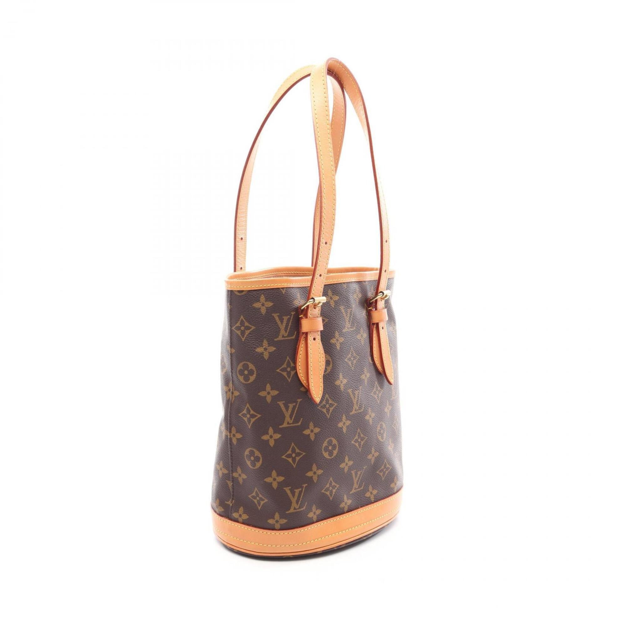Louis Vuitton Monogram Brown Coated Canvas Leather Handbag (Pre-Owned)