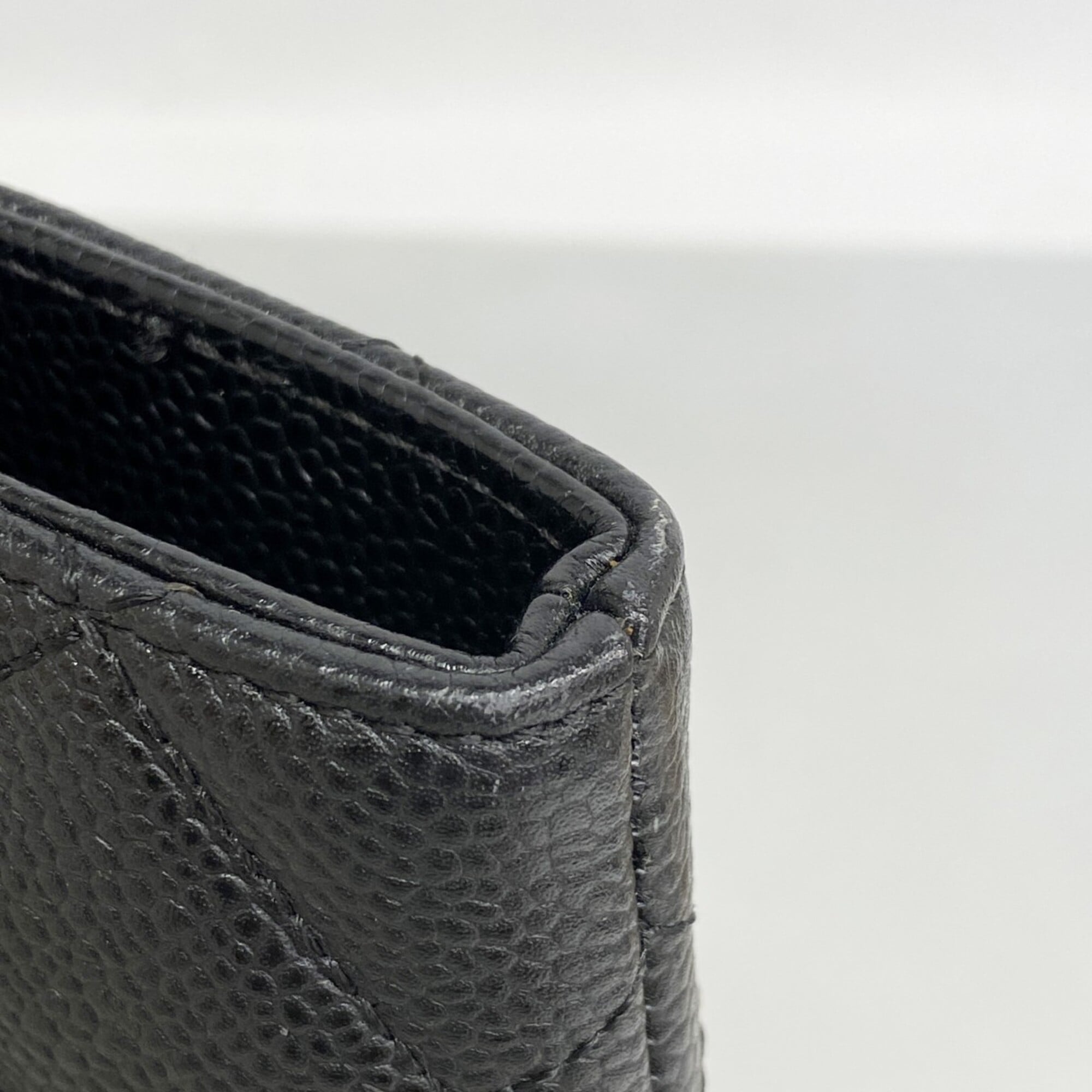 Chanel Black Grained Calfskin Tote Bag (Pre-Owned)