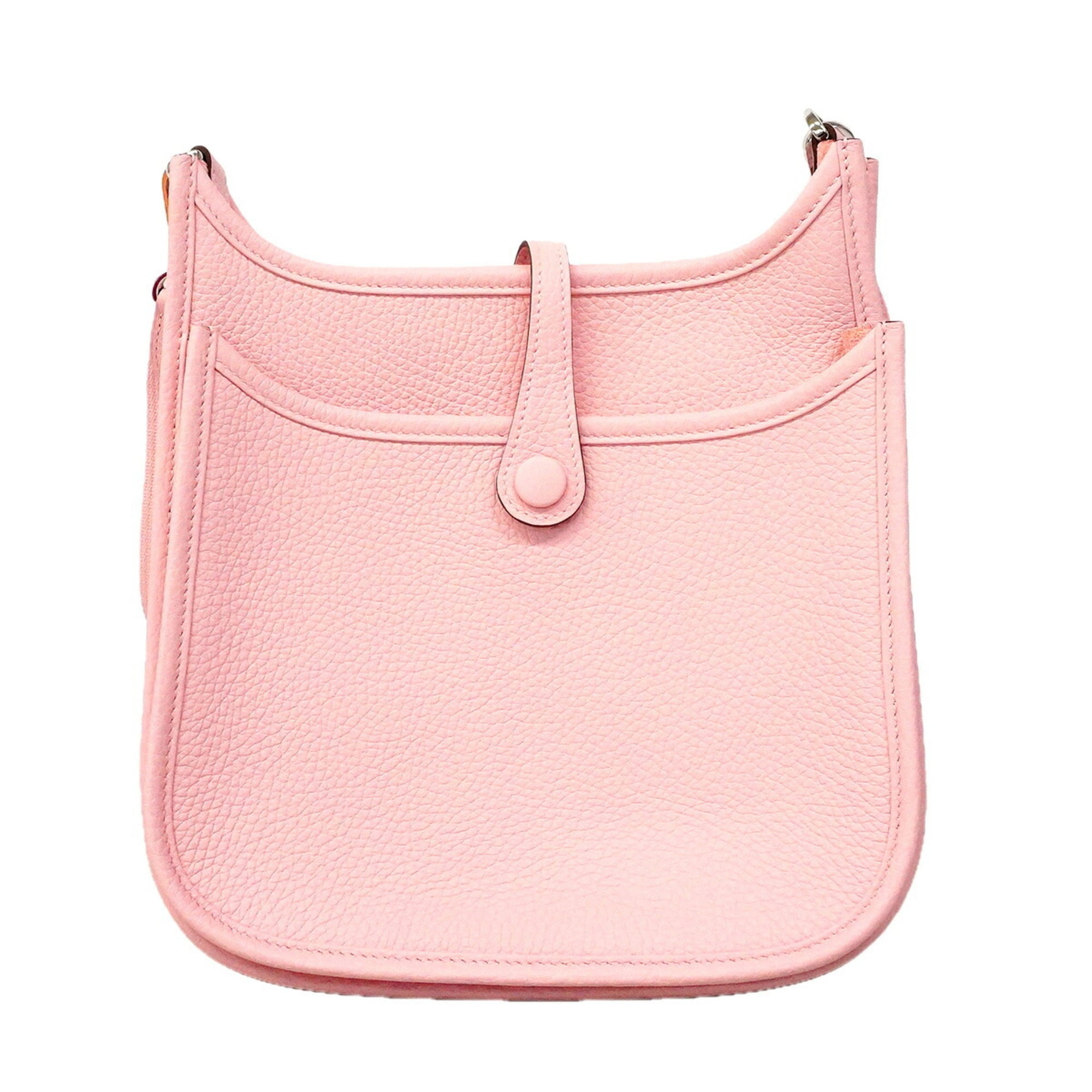 Hermes Rose Sakura Taurillon Clemence Leather Shoulder Bag (Pre-Owned)
