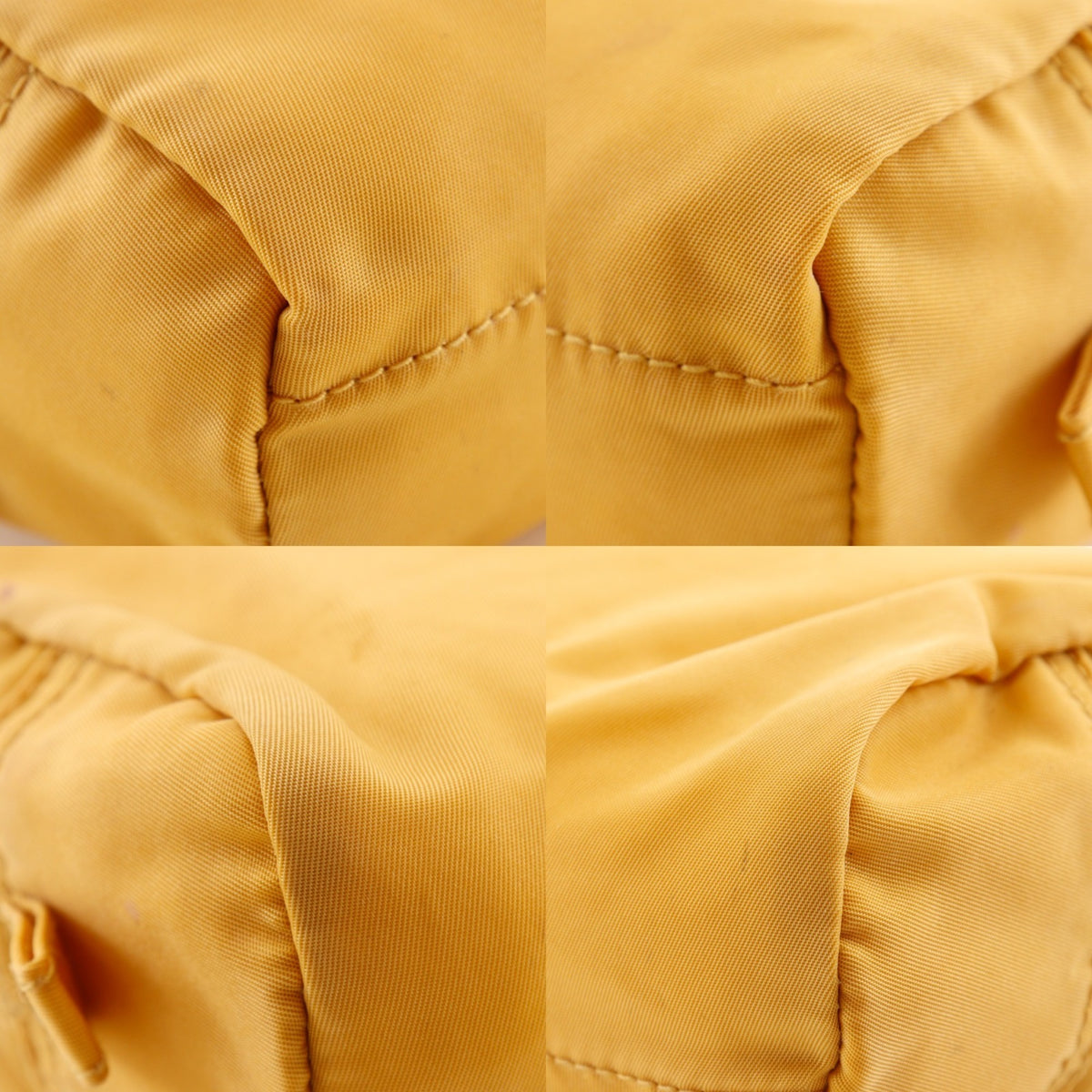 Prada Yellow Nylon Pouch (Pre-Owned)