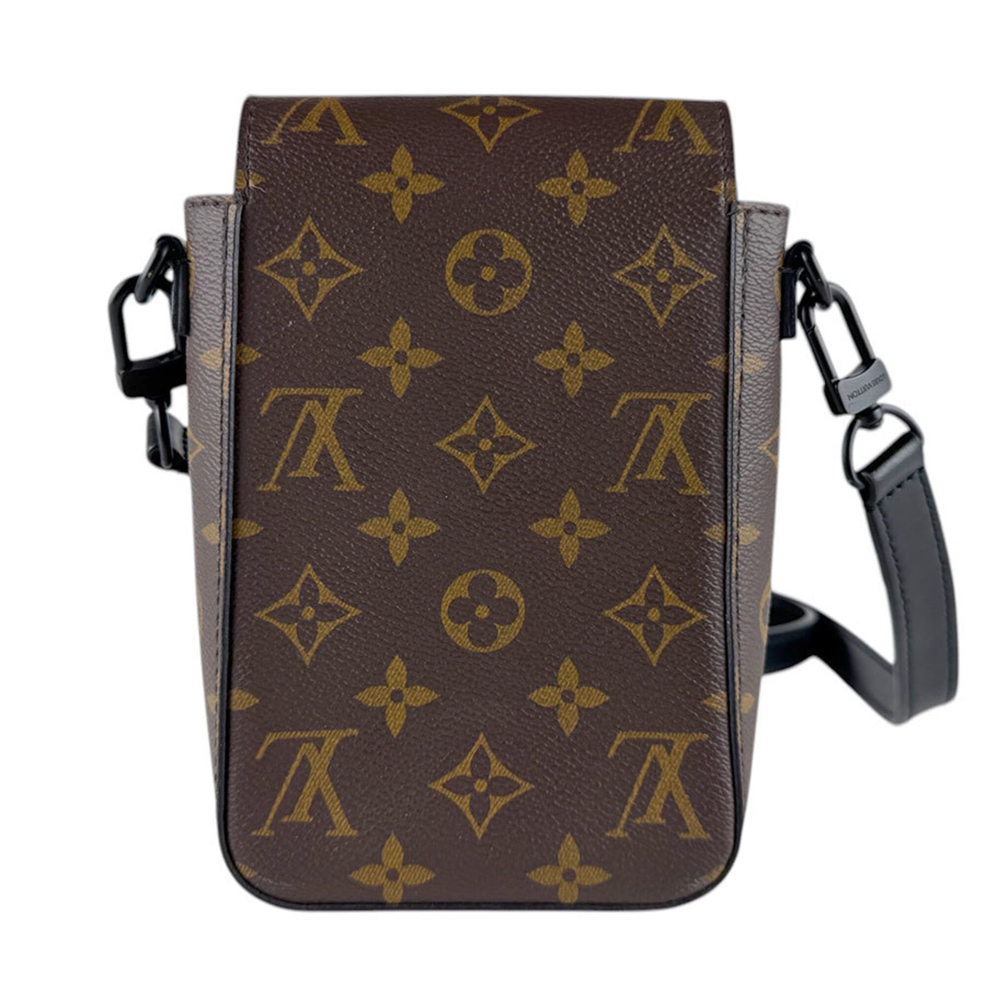 Louis Vuitton Black Brown Monogram Macassar Monogram Shoulder Bag (Pre-Owned)