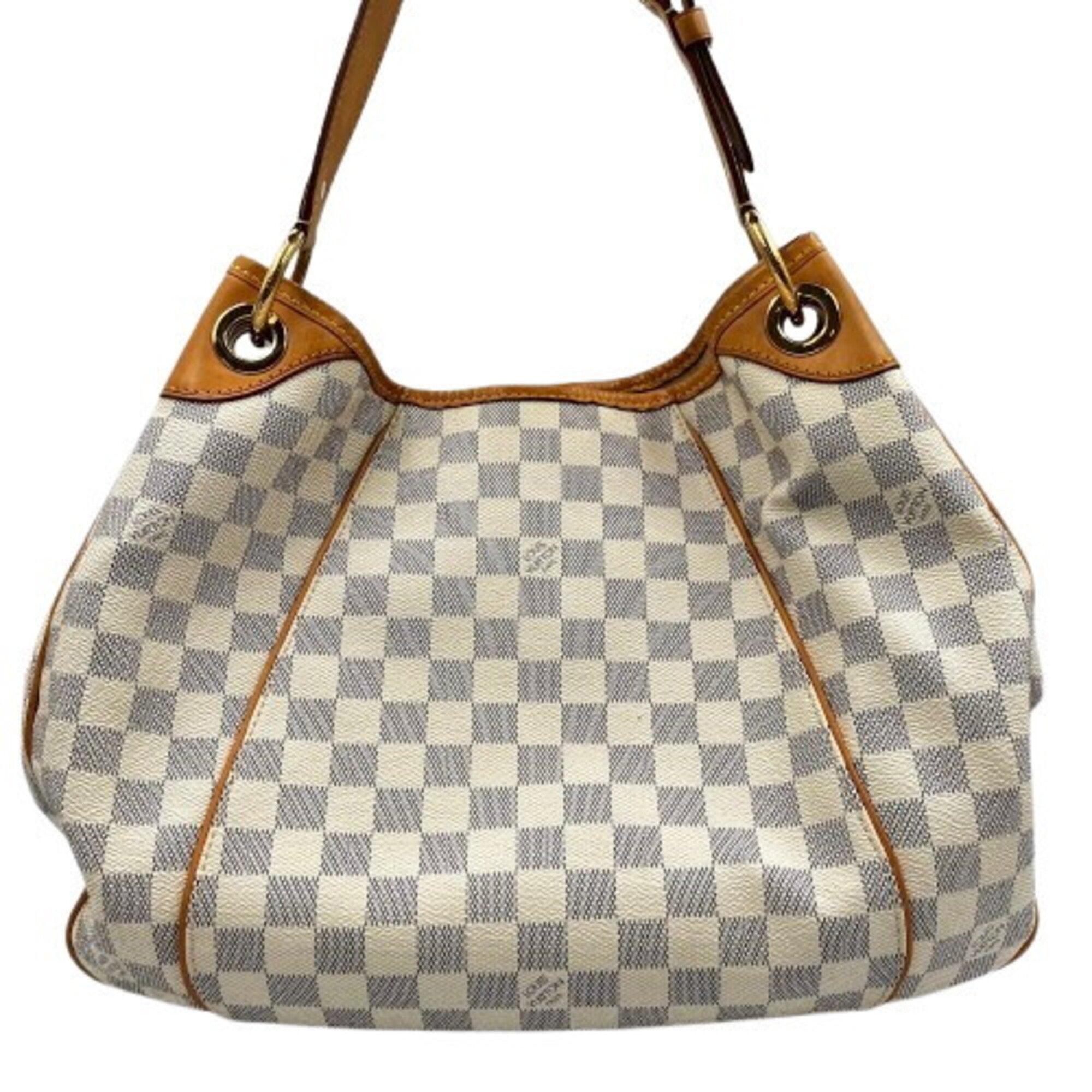 Louis Vuitton Damier Azur White Pvc Shoulder Bag (Pre-Owned)