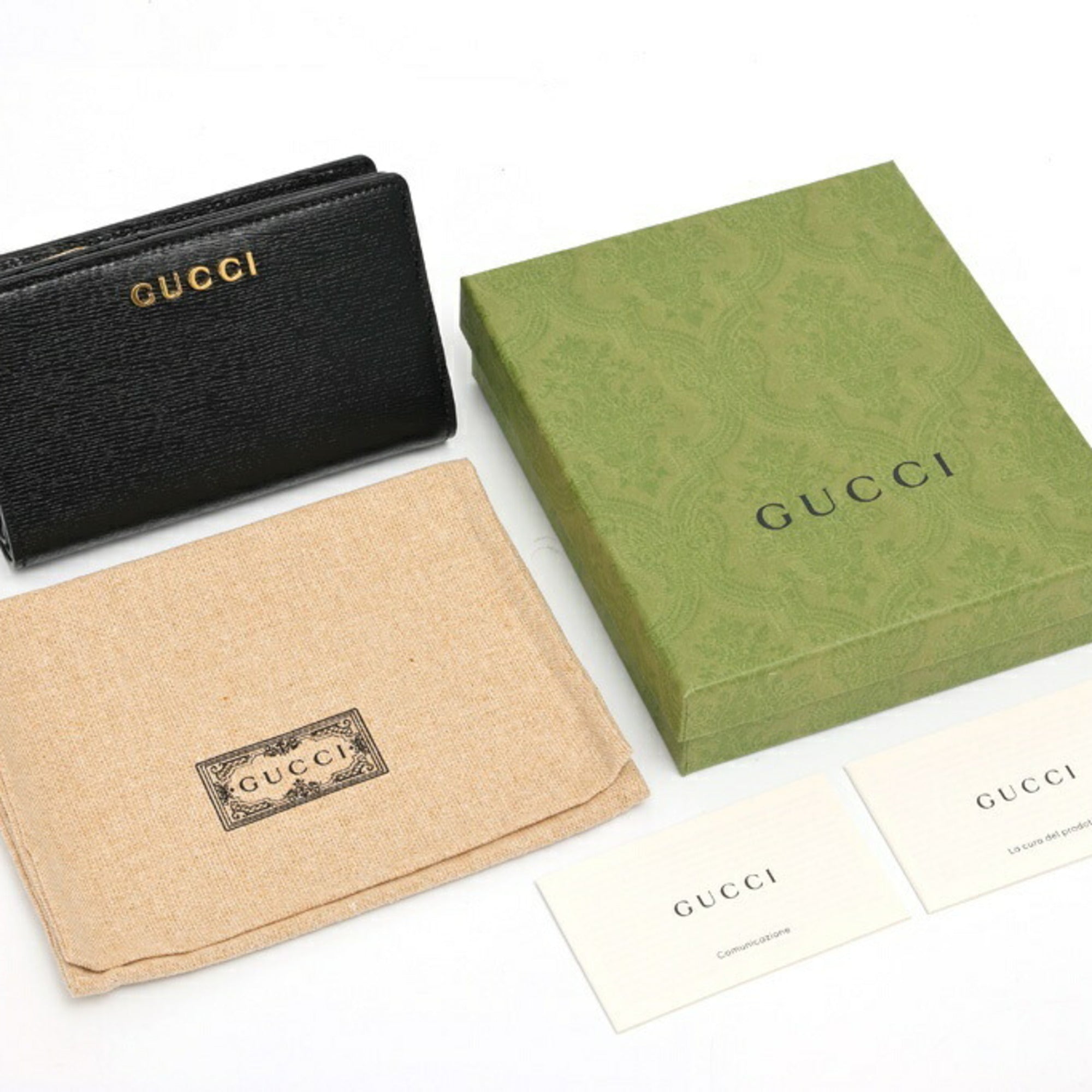 Gucci Black Leather Wallet (Bi-Fold) (Pre-Owned)