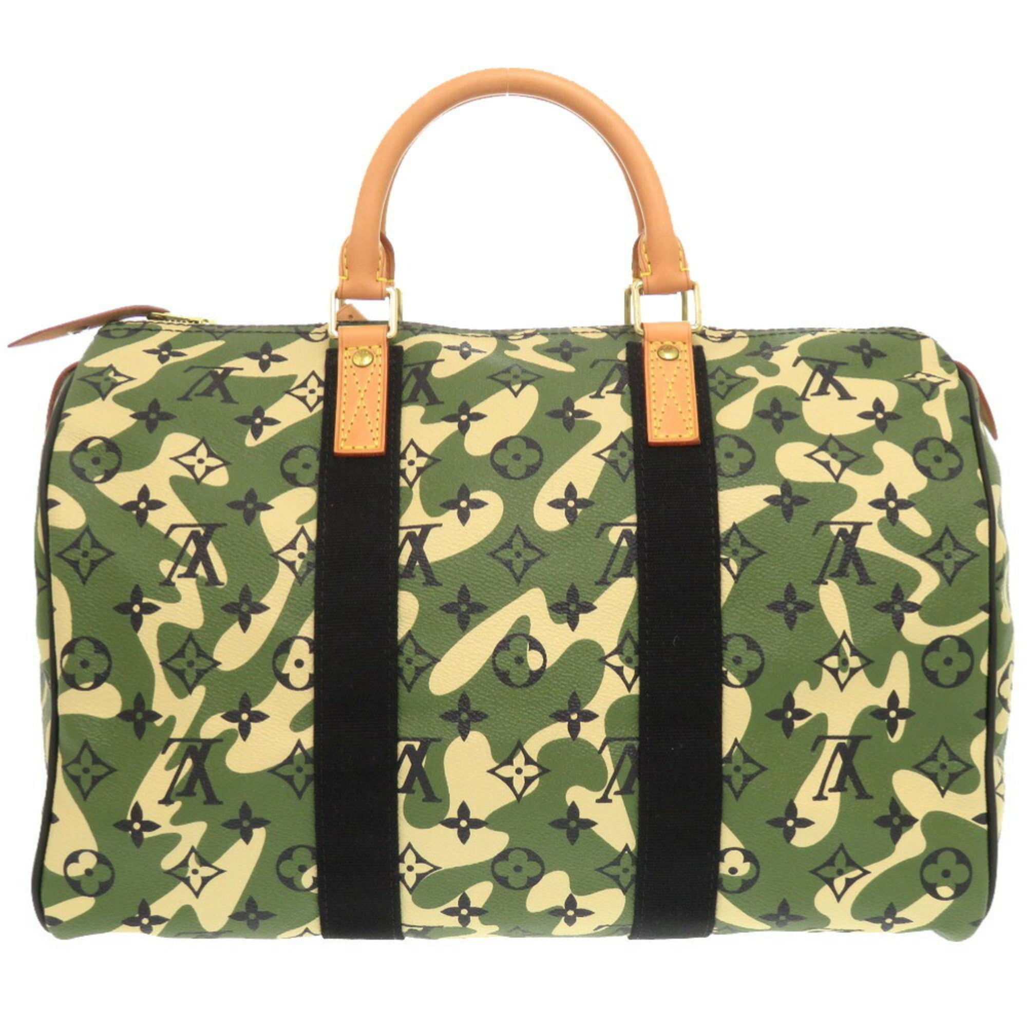 Louis Vuitton Green Boston Bag Handbag (Pre-Owned)