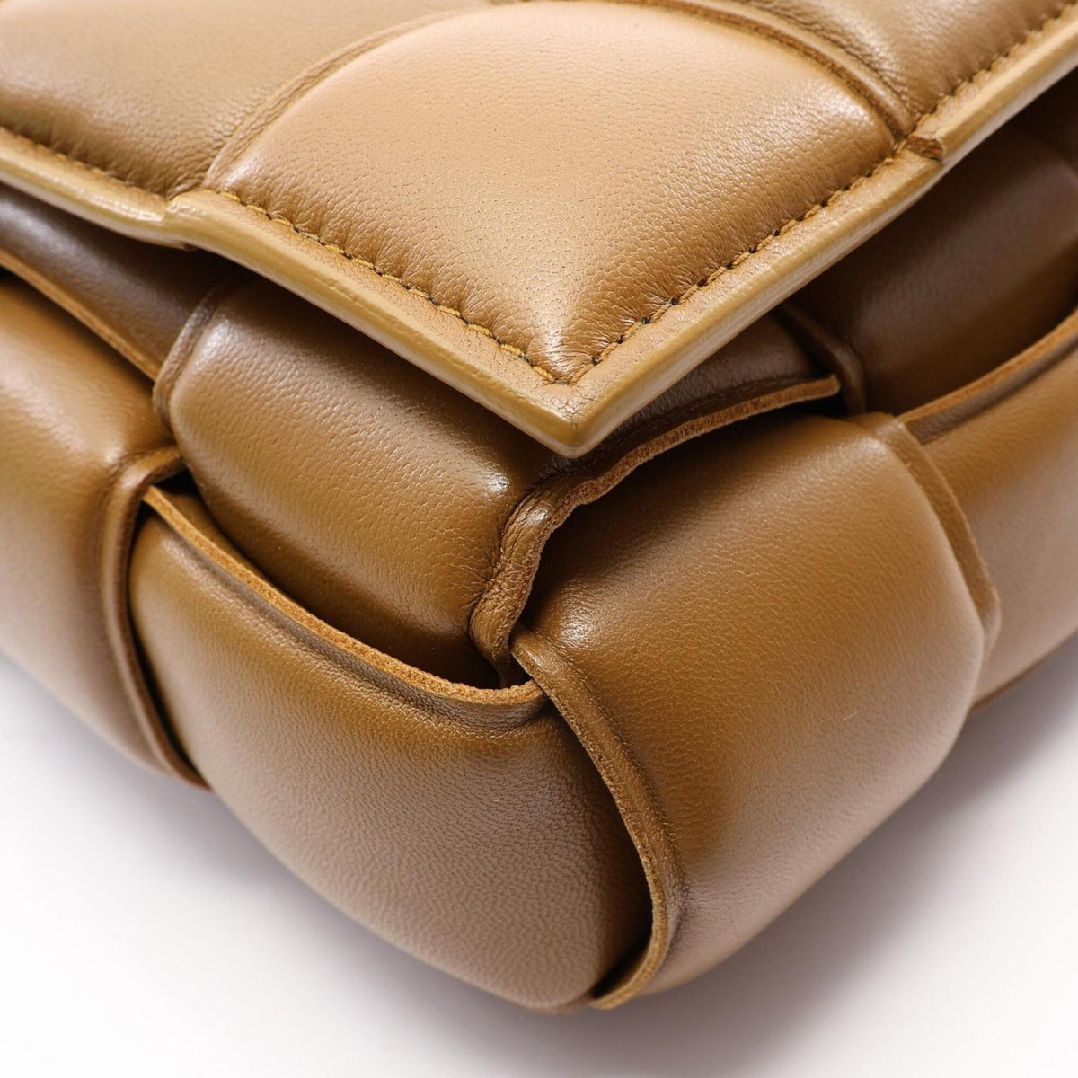 Bottega Veneta Brown Leather Handbag Shoulder Bag (Pre-Owned)