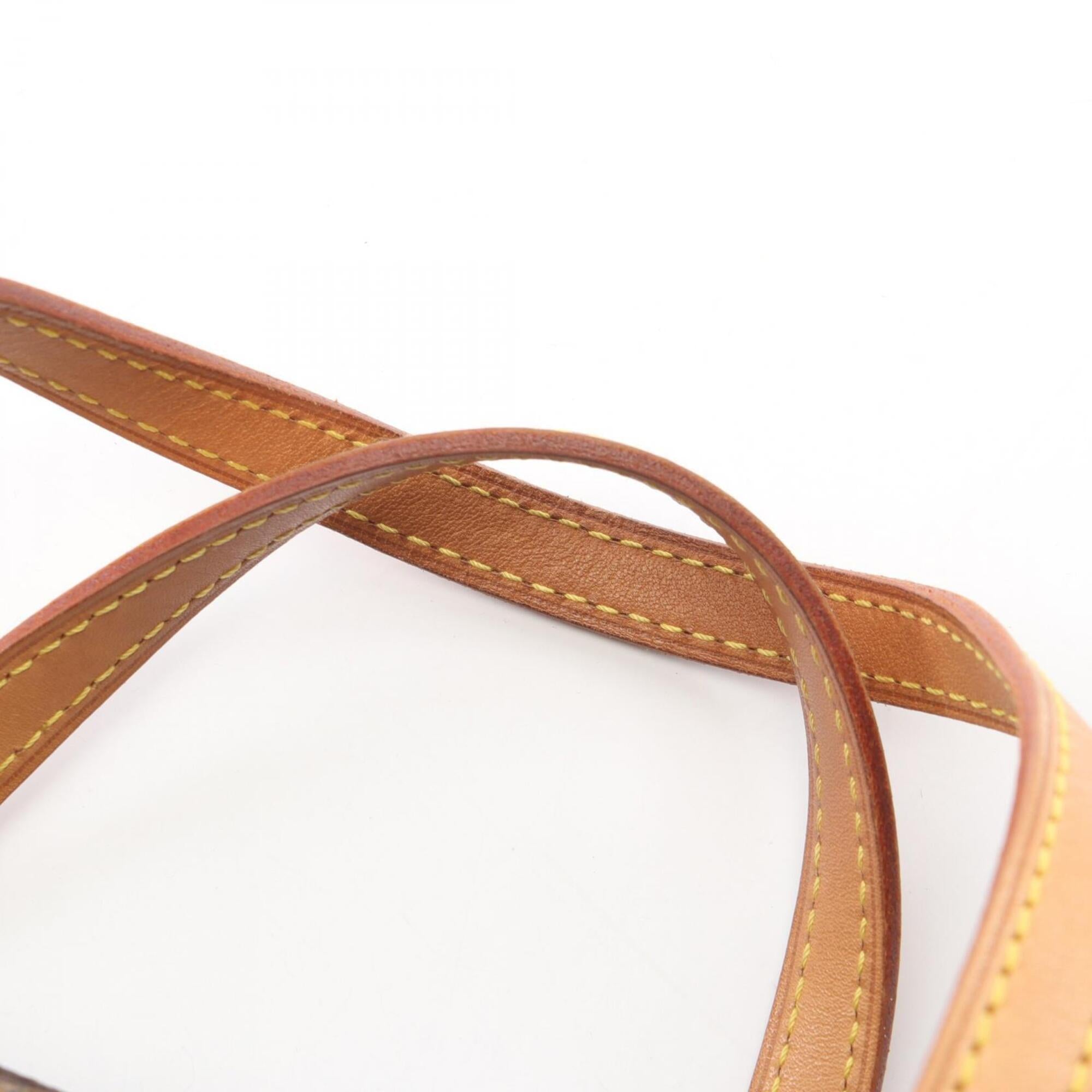 Louis Vuitton Brown Pvc Coated Canvas Leather Handbag (Pre-Owned)