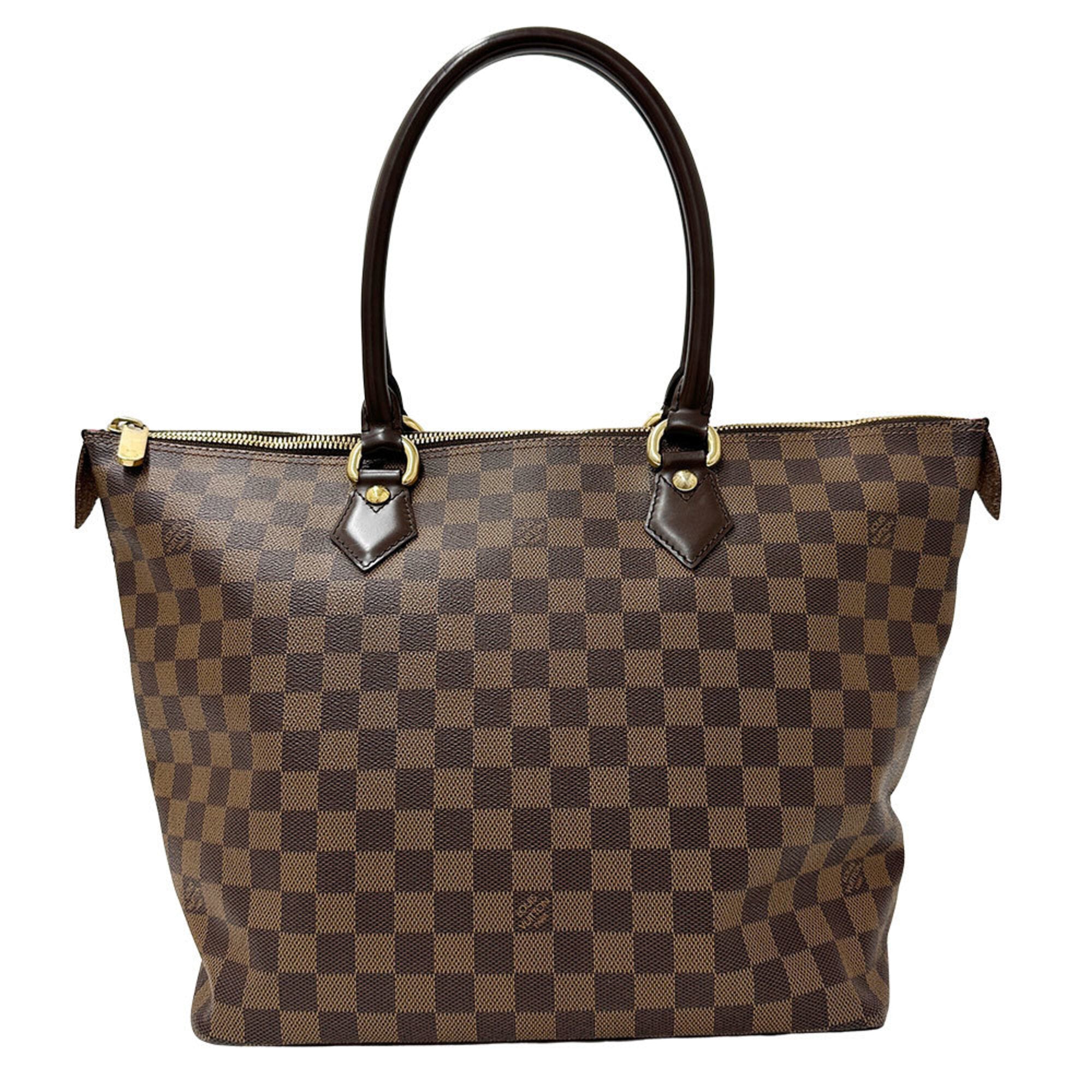 Louis Vuitton Brown Ebene Damier Canvas Handbag Tote Bag (Pre-Owned)