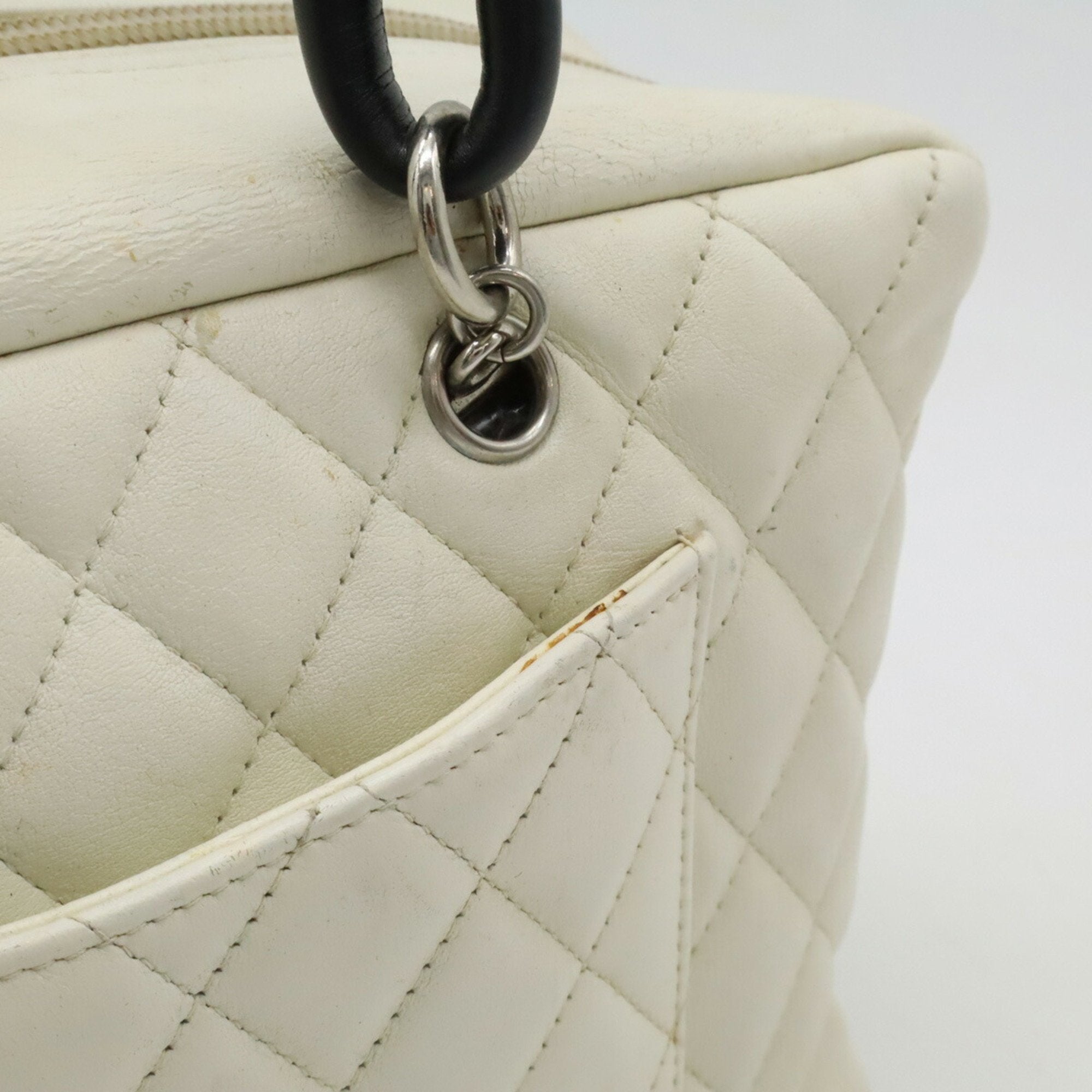 Chanel Ligne Cambon Black White Shoulder Bag (Pre-Owned)