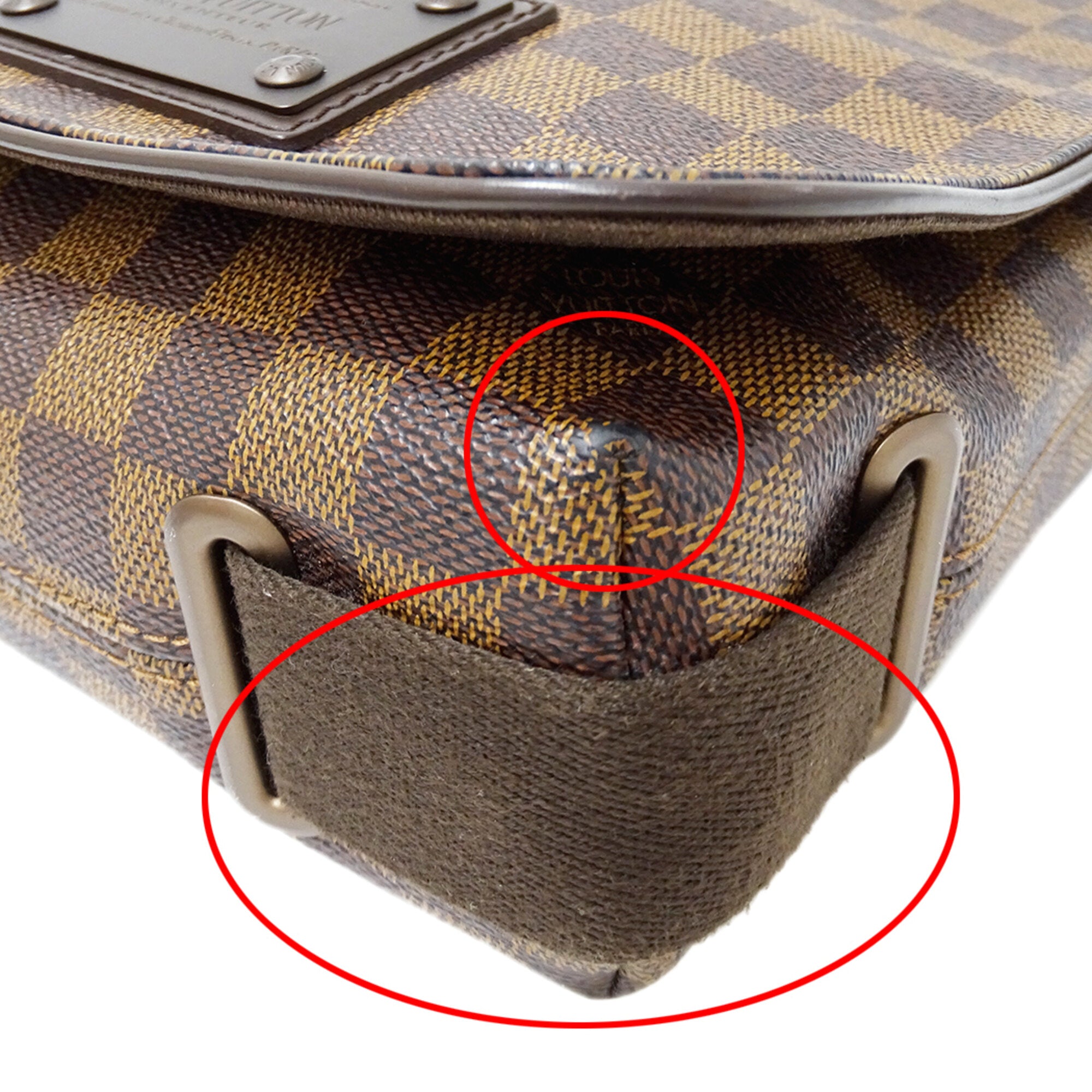 Louis Vuitton Brown Damier Canvas Galle Damier Canvas Handbag Shoulder Bag (Pre-Owned)