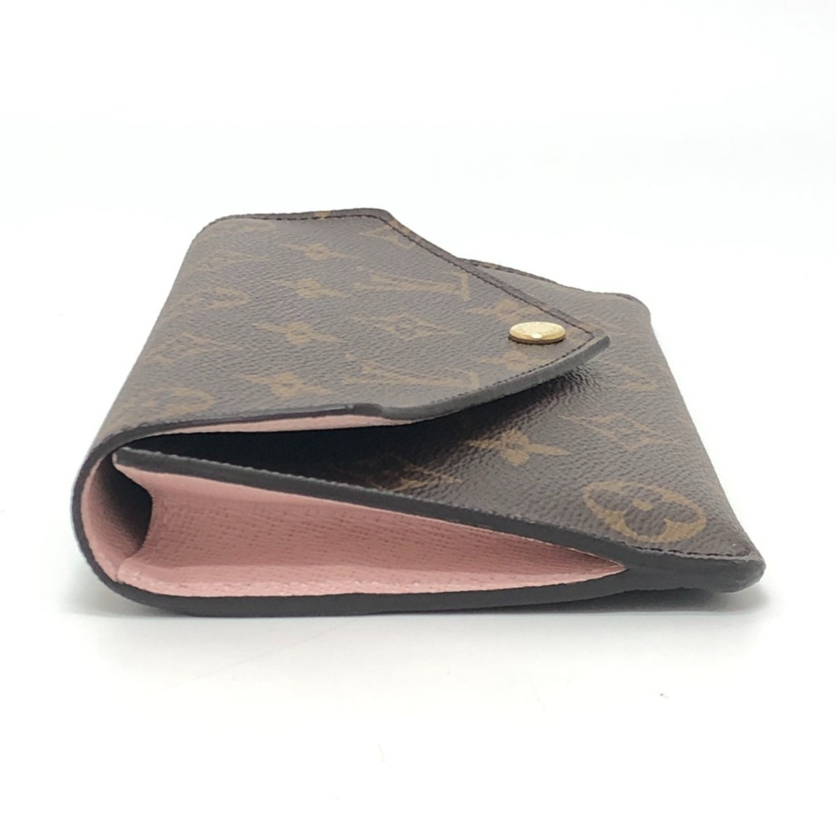 Louis Vuitton Monogram Brown Rose Ballerine Monogram Long Bill Wallet (Bi-Fold) (Pre-Owned)